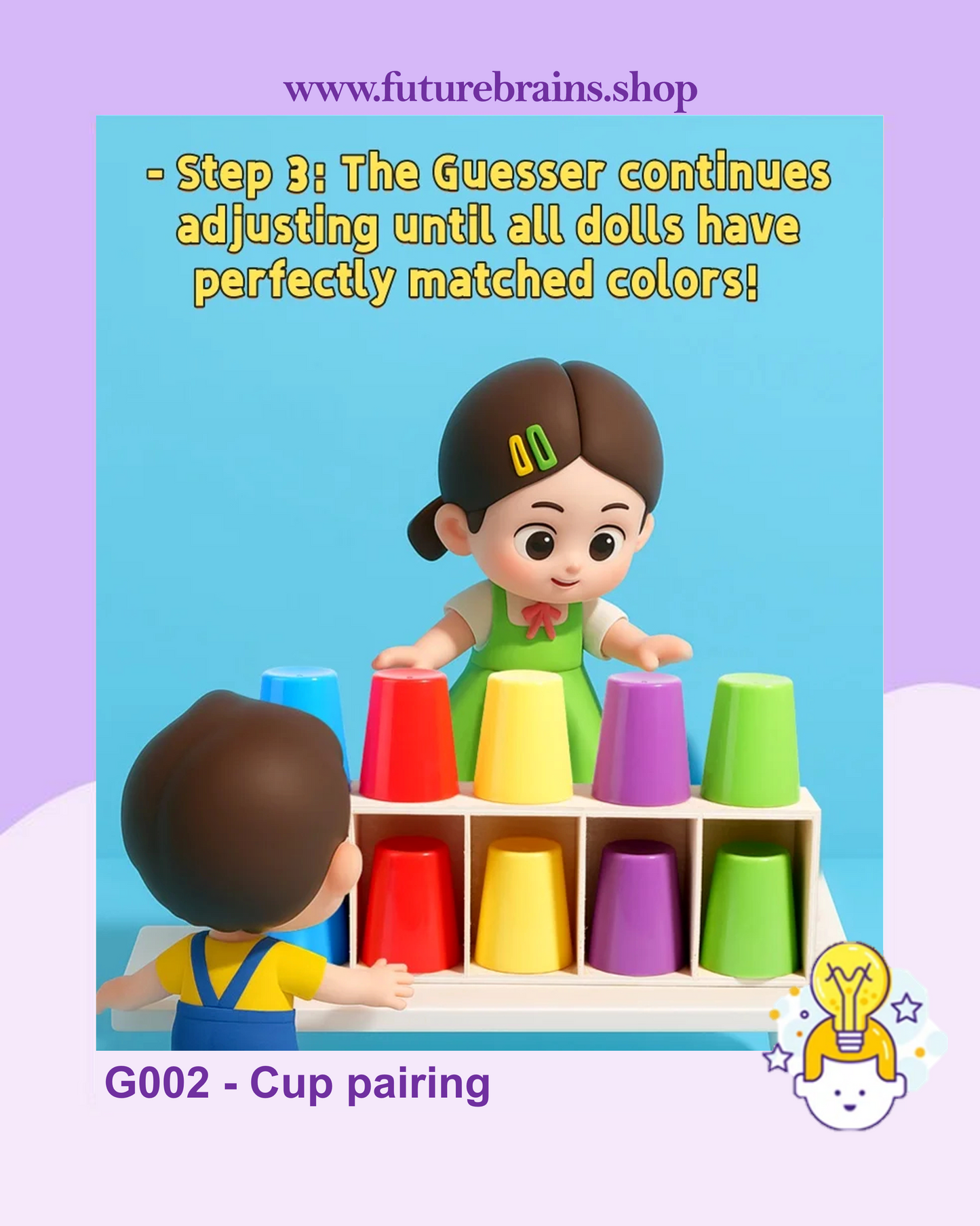 G002 - Cup pairing (Colors memory game)