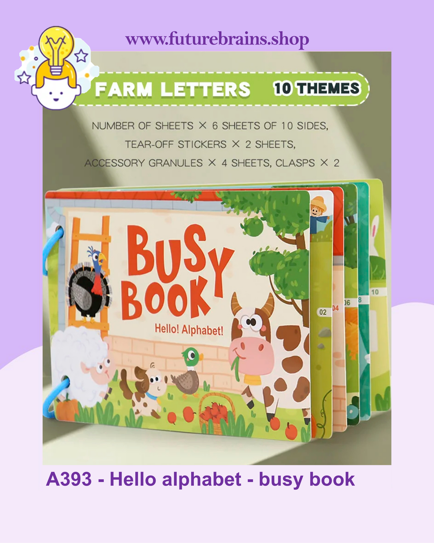 A393 - Hello alphabet - busy book