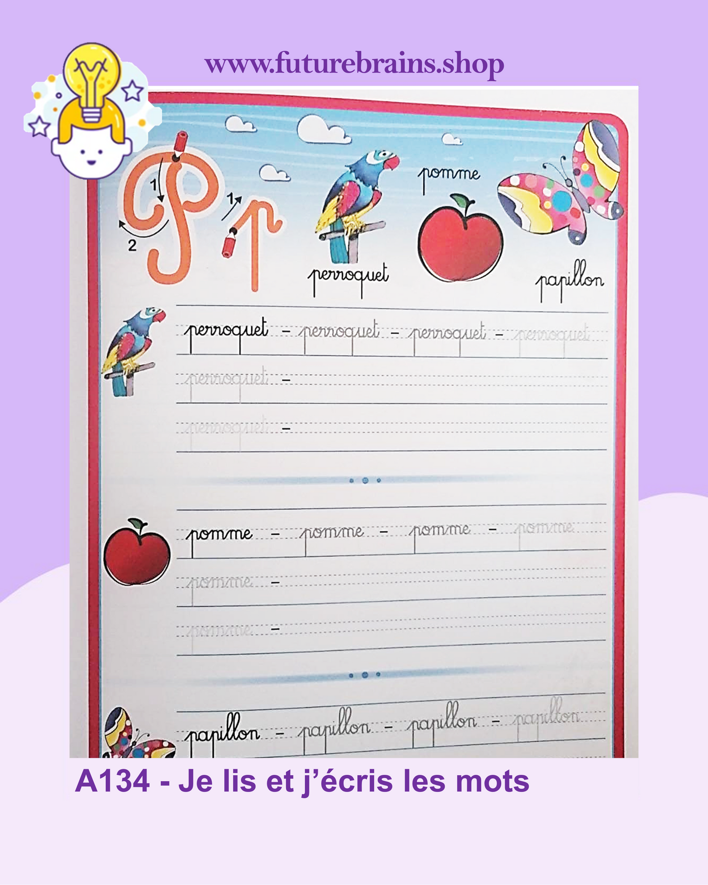 I write and read the words / Je lis et j'ecris les mots / أنا أقرأ وأكتب الكلمات