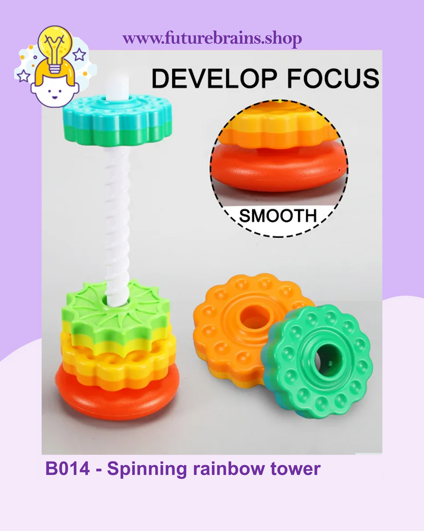 B014 - Spinning rainbow tower