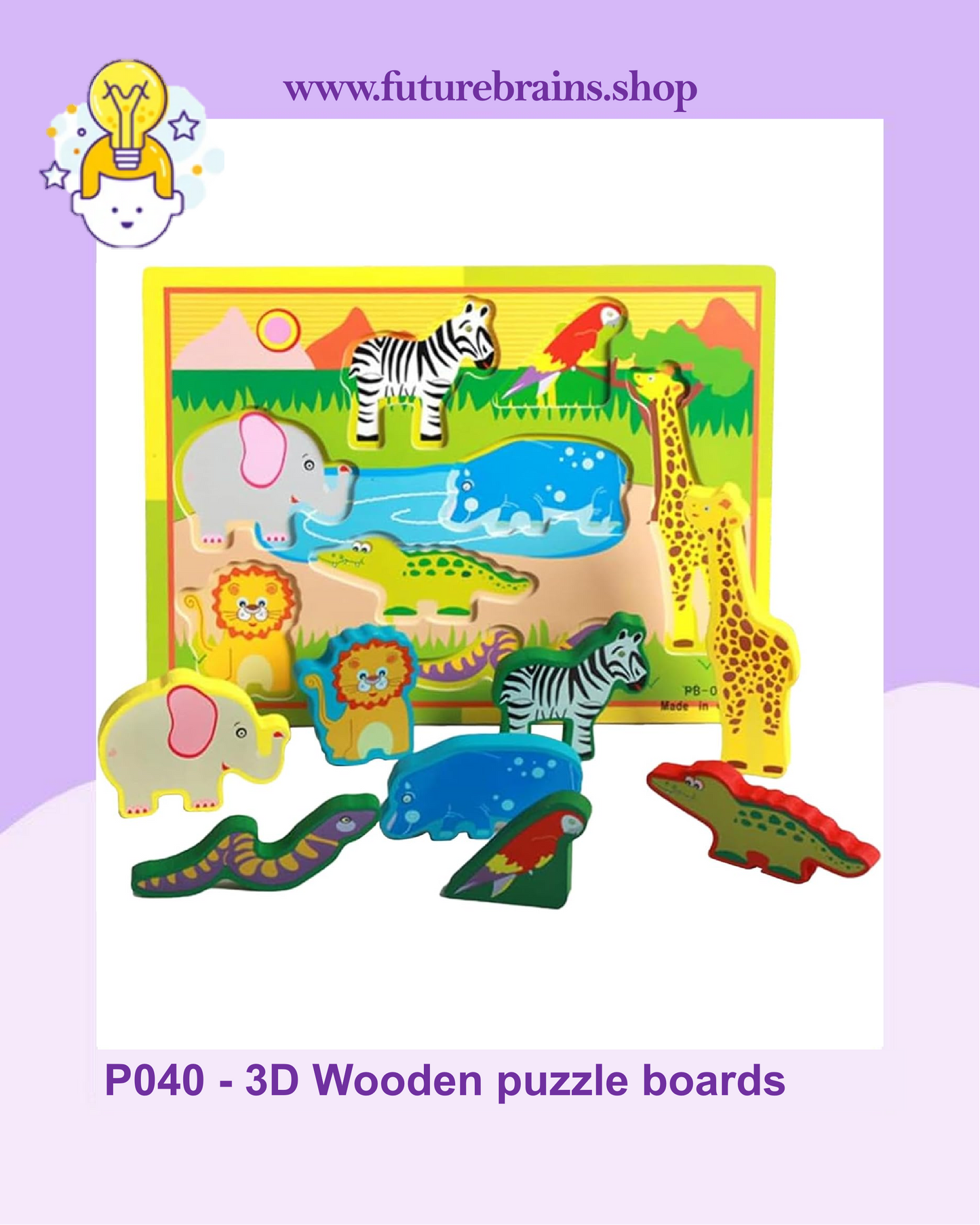 P040 - 3D Wooden puzzle boards