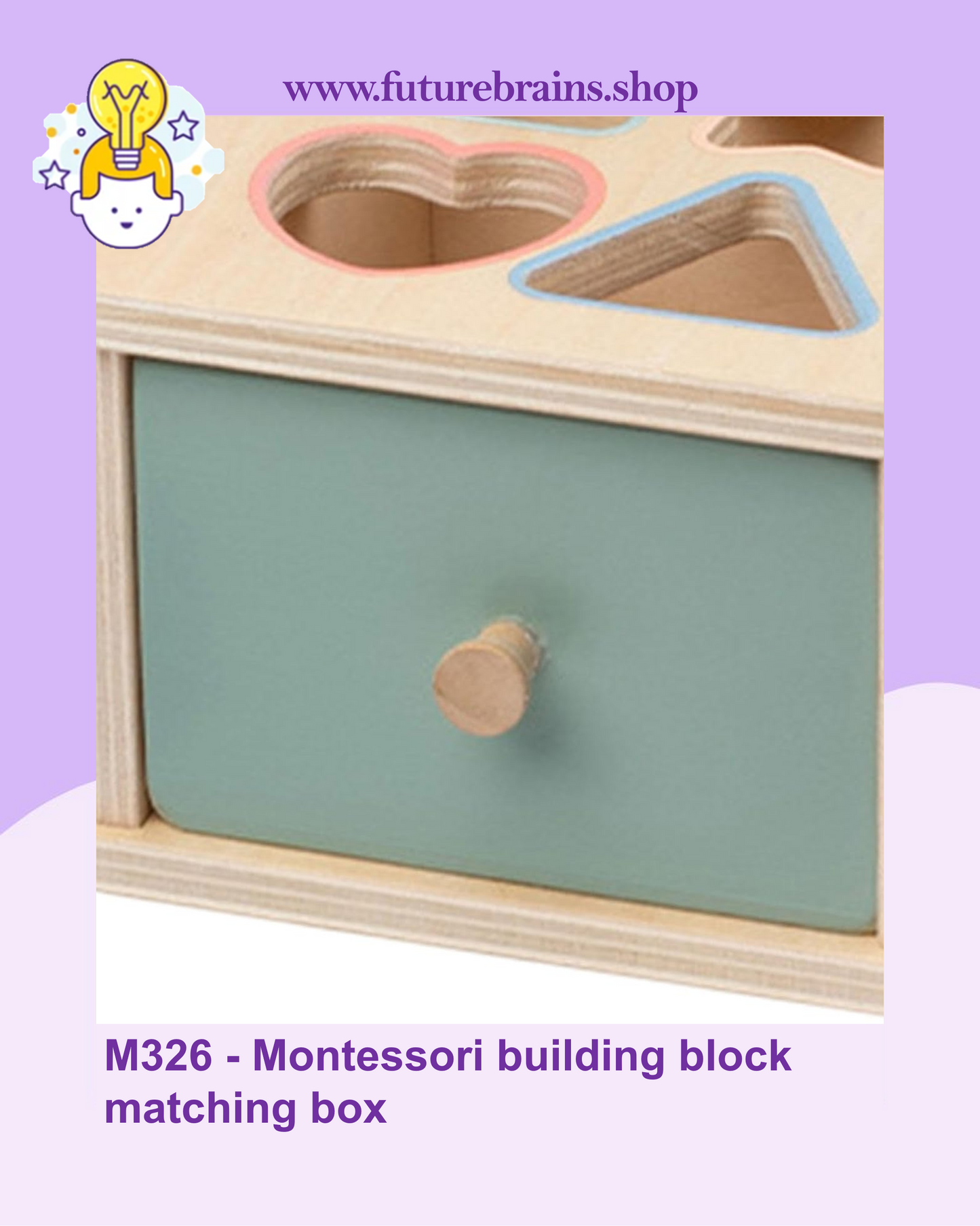 M326 - Montessori building block matching box