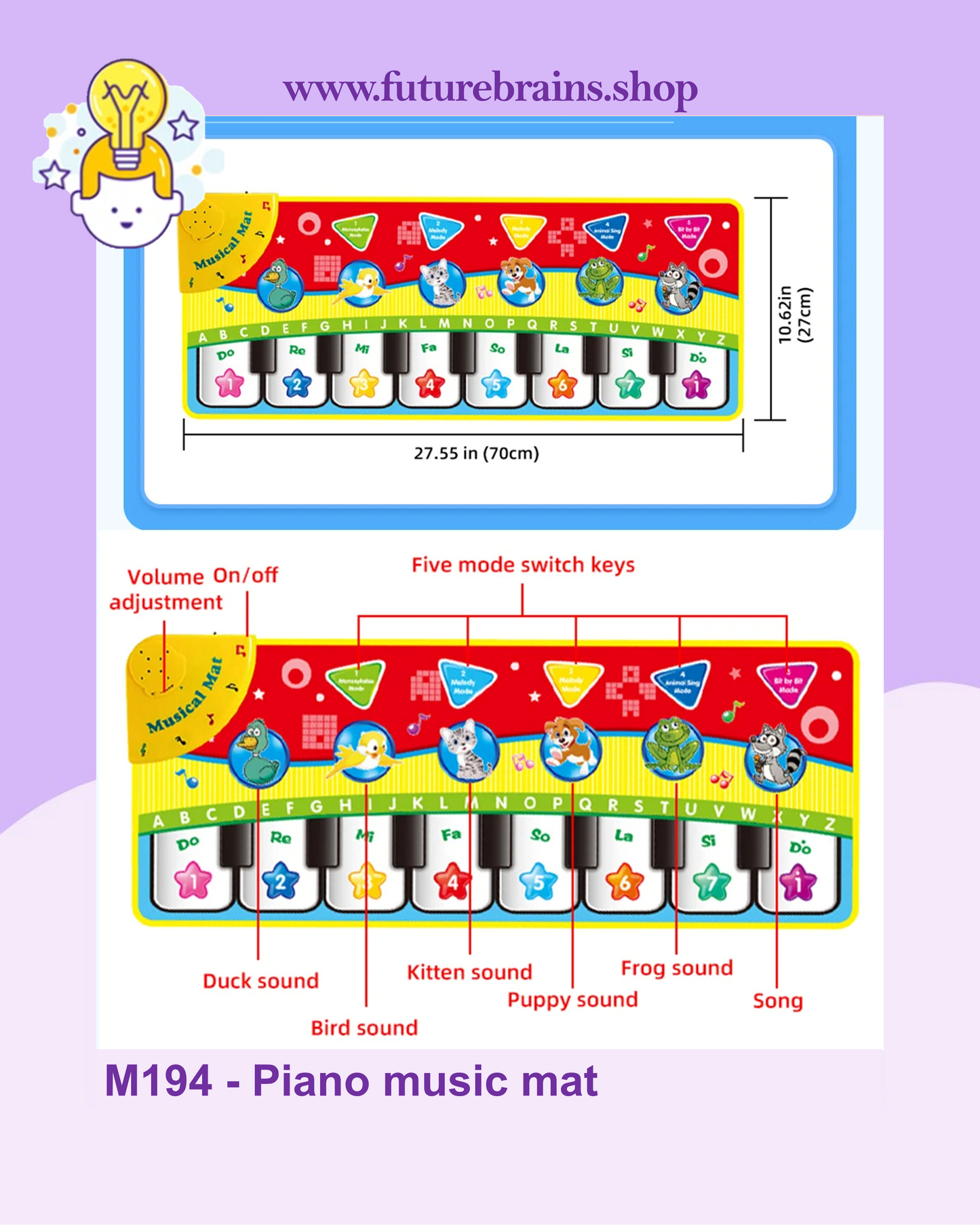 M194 - Piano music mat