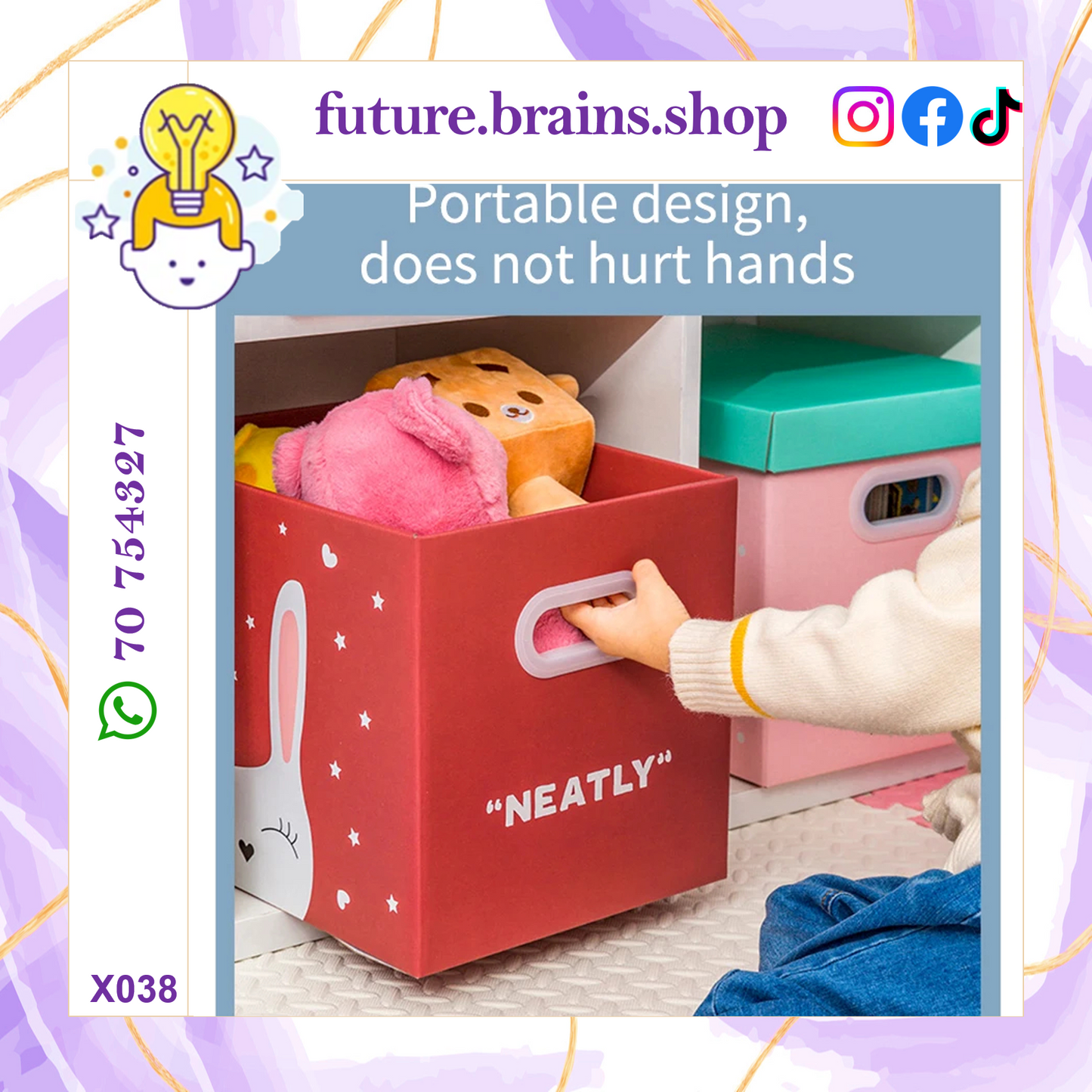 X038 - Cartoon animal storage box (Buy 2 for 12 $)