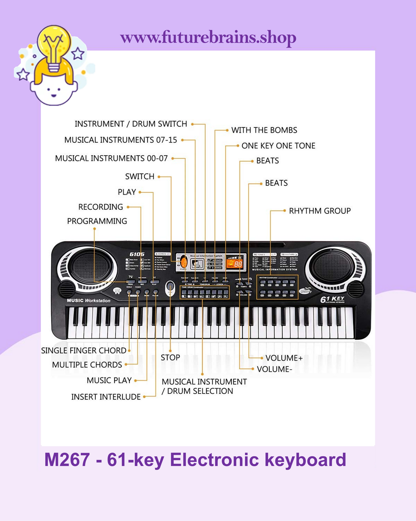 M267 - 61-key Electronic keyboard