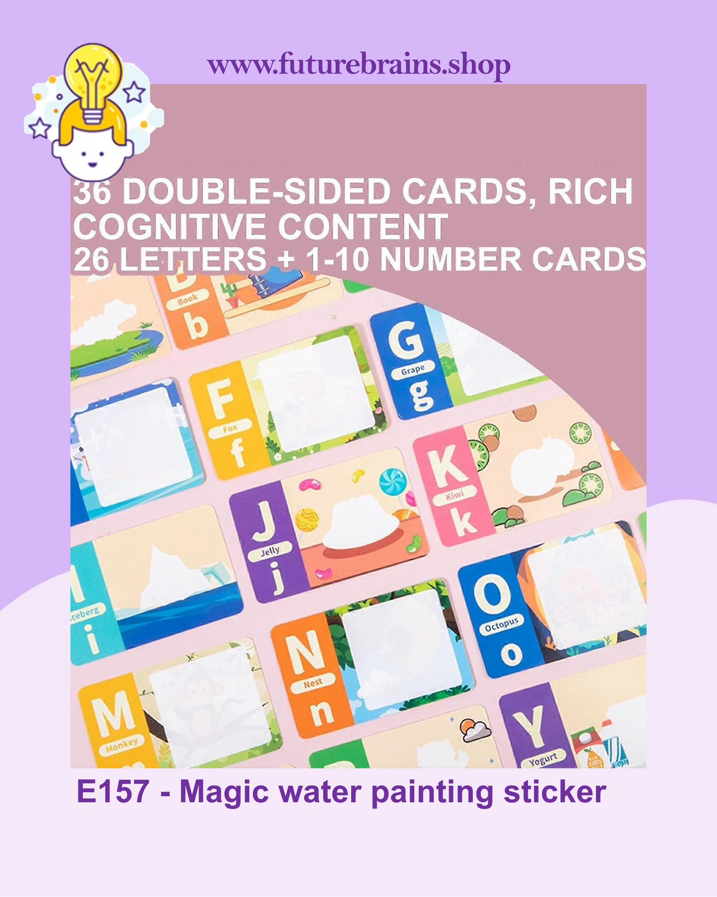 E157 - Magic water painting sticker