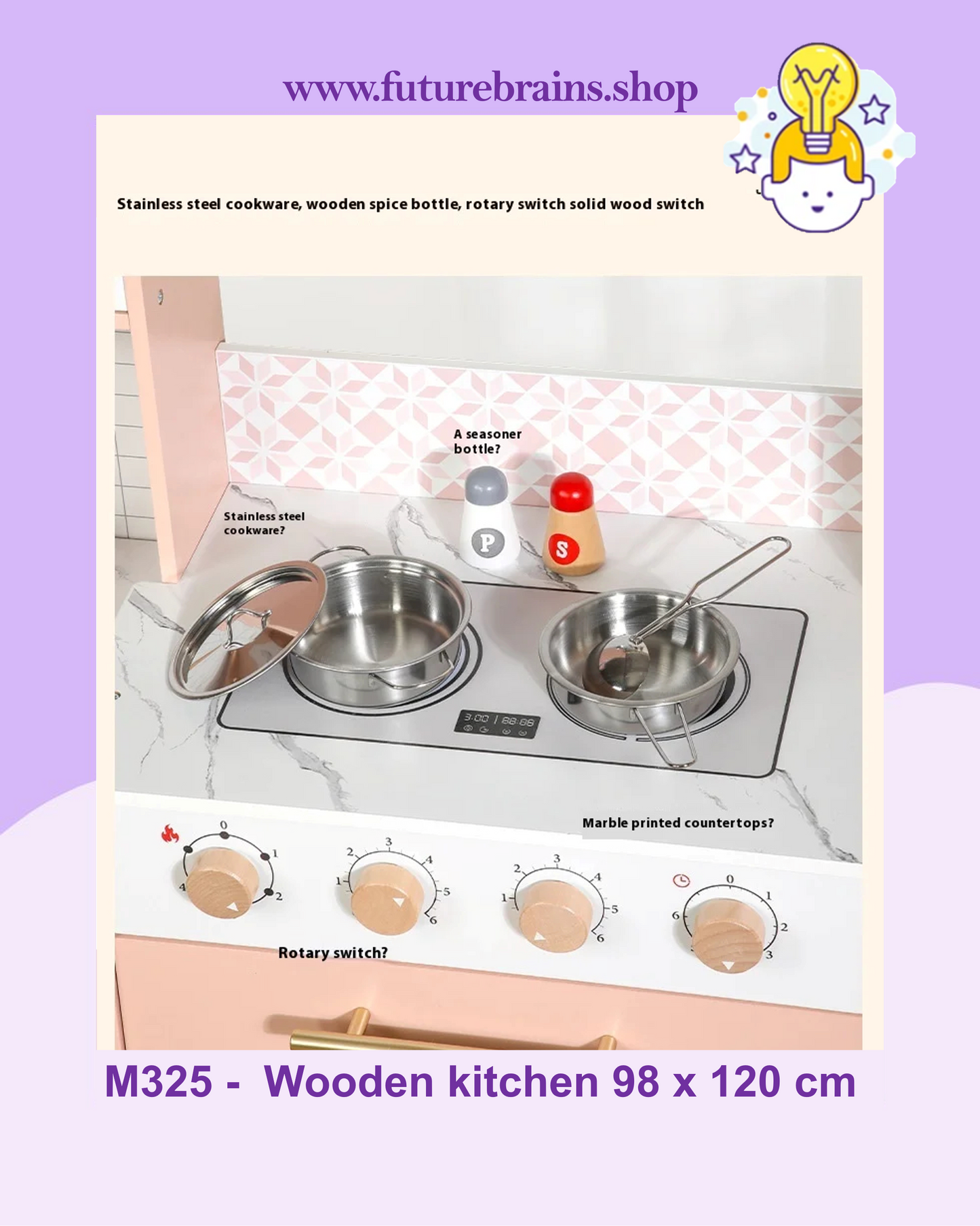 M325 -  Wooden kitchen 98 x 120 cm (FREE DELIVERY)