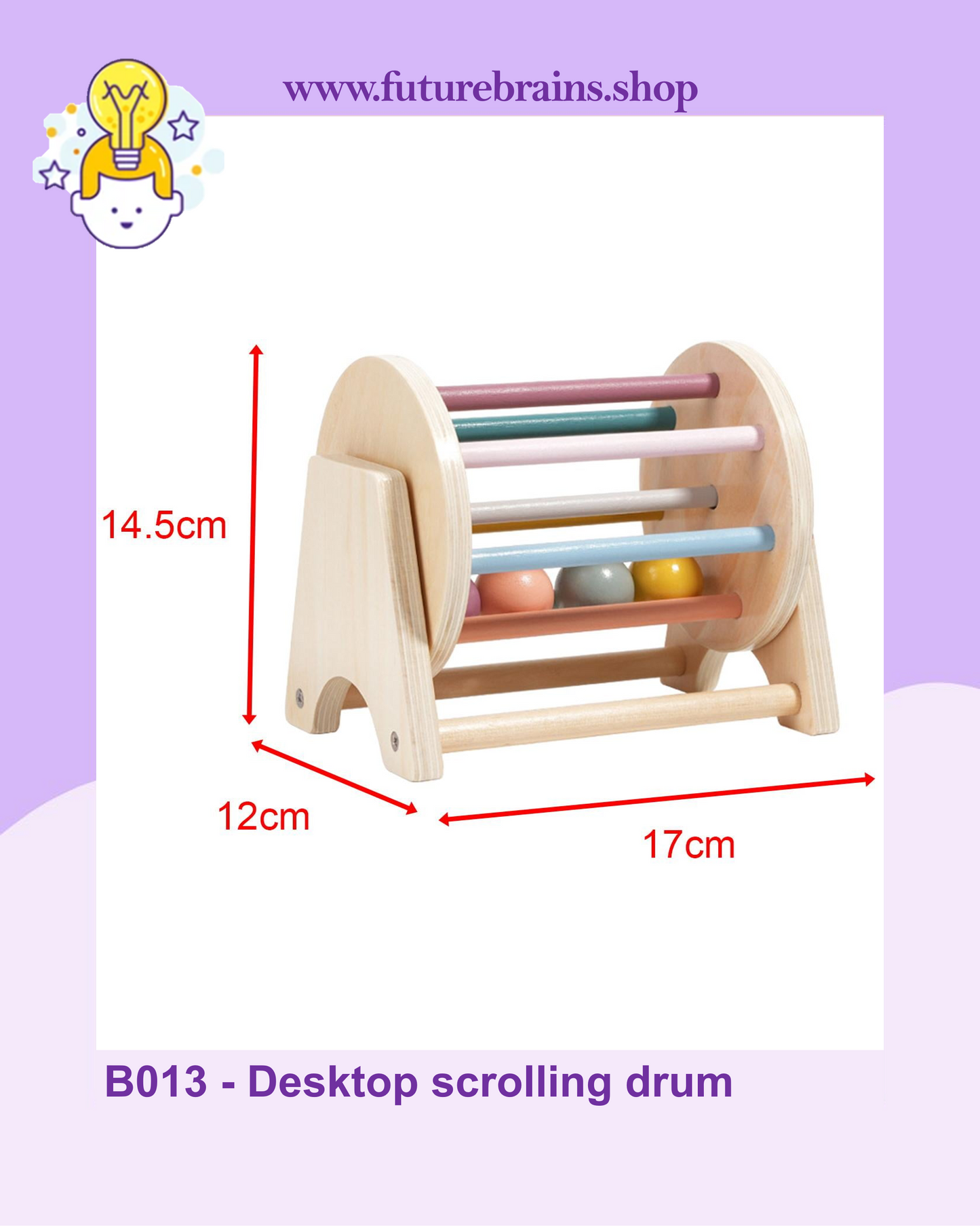 B013 - Desktop scrolling drum