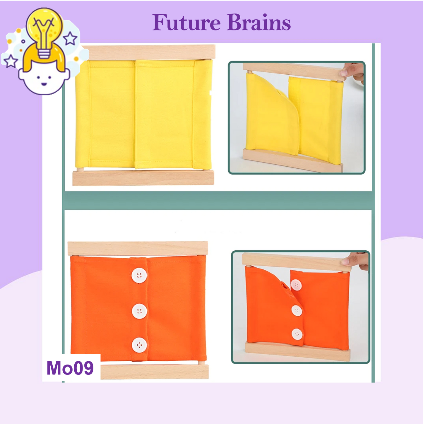 Mo009 - Montessori dressing frames