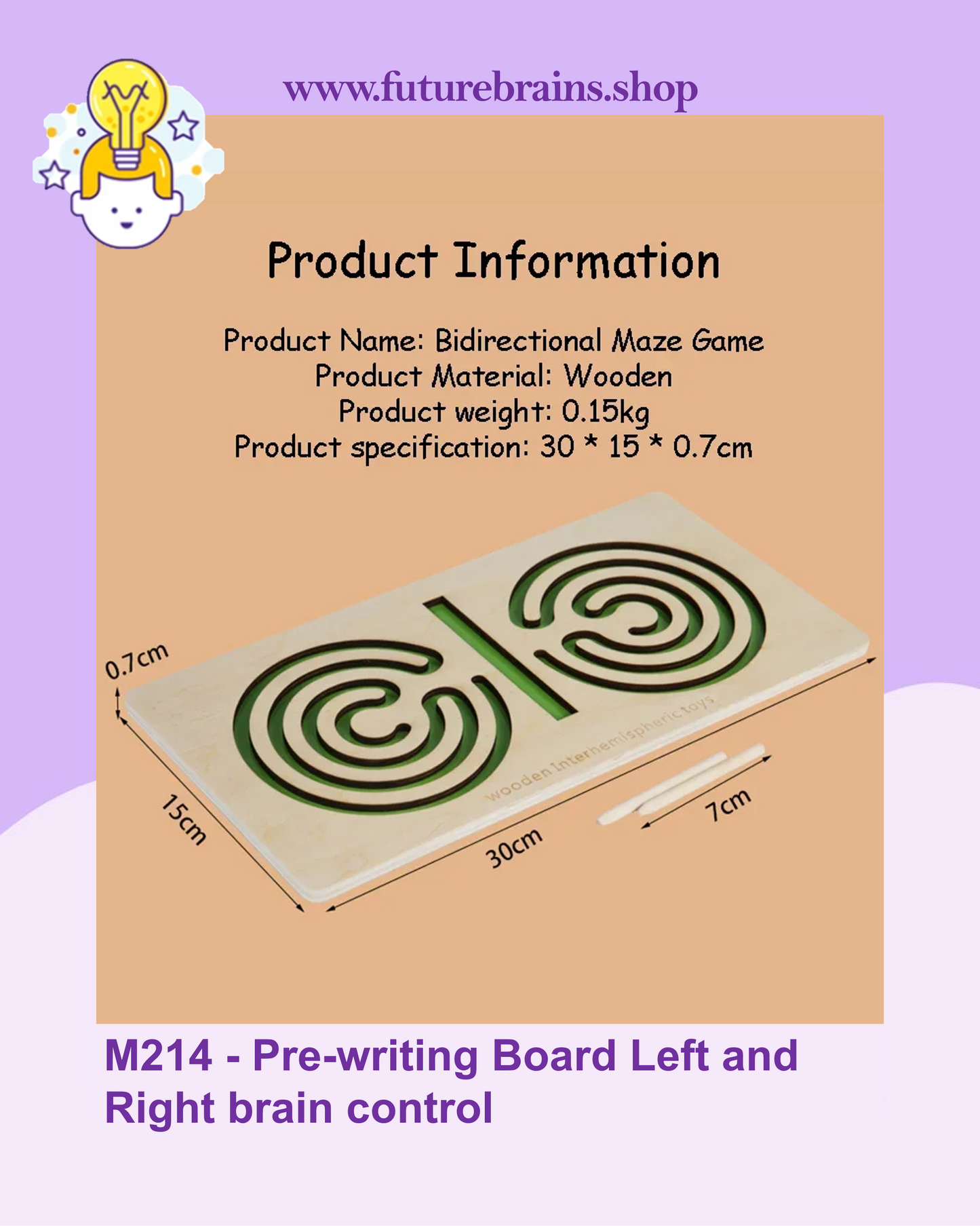 M214 - Pre-writing Board Left and Right brain control