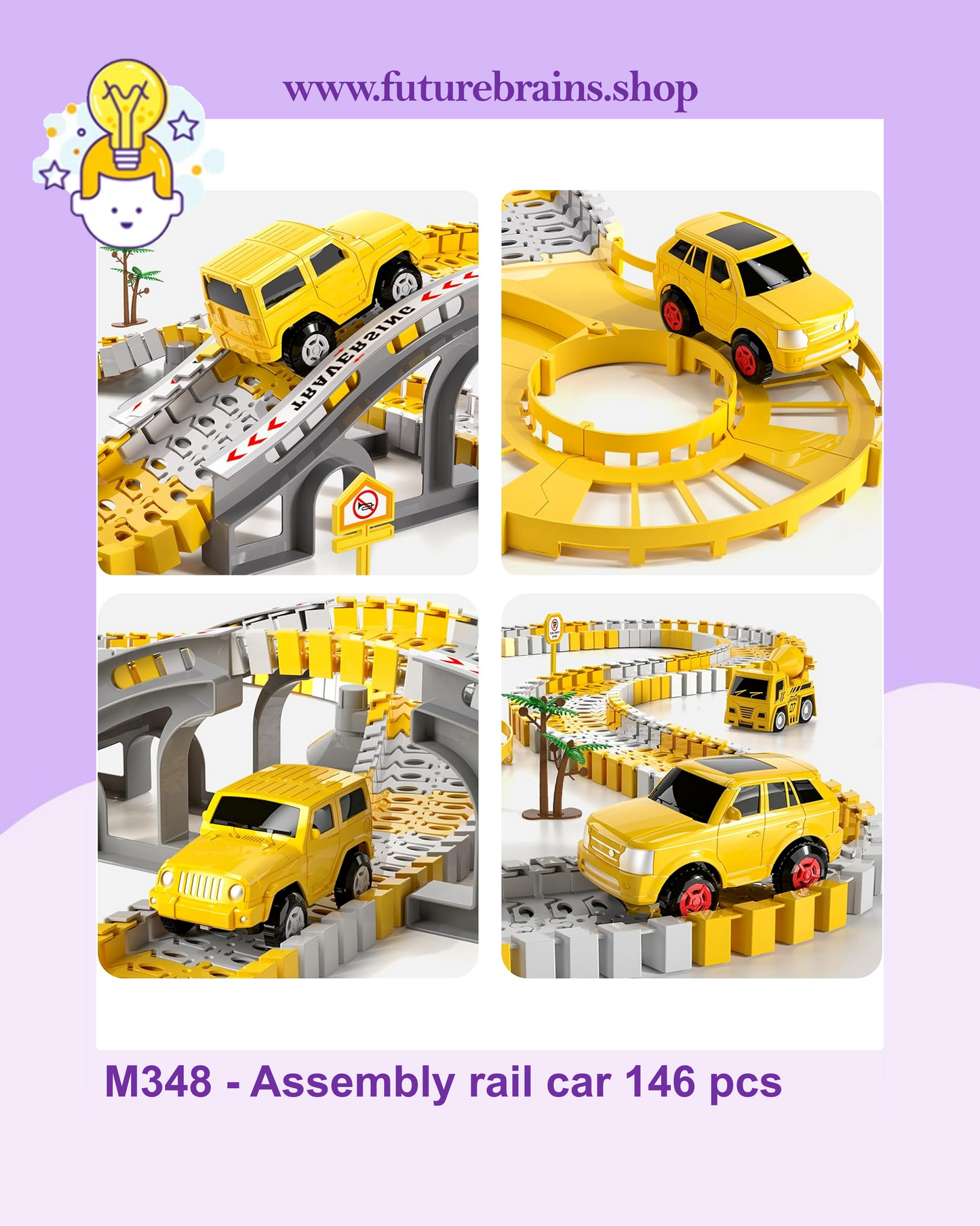 M348 - Puzzle assembly rail car 146 pcs