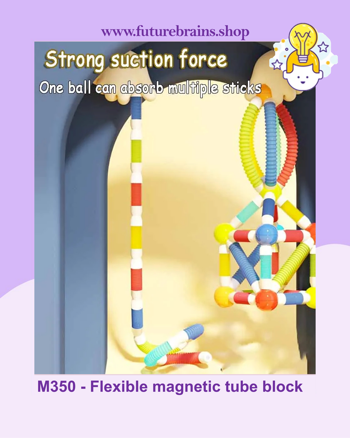 Flexible magnetic tube block
