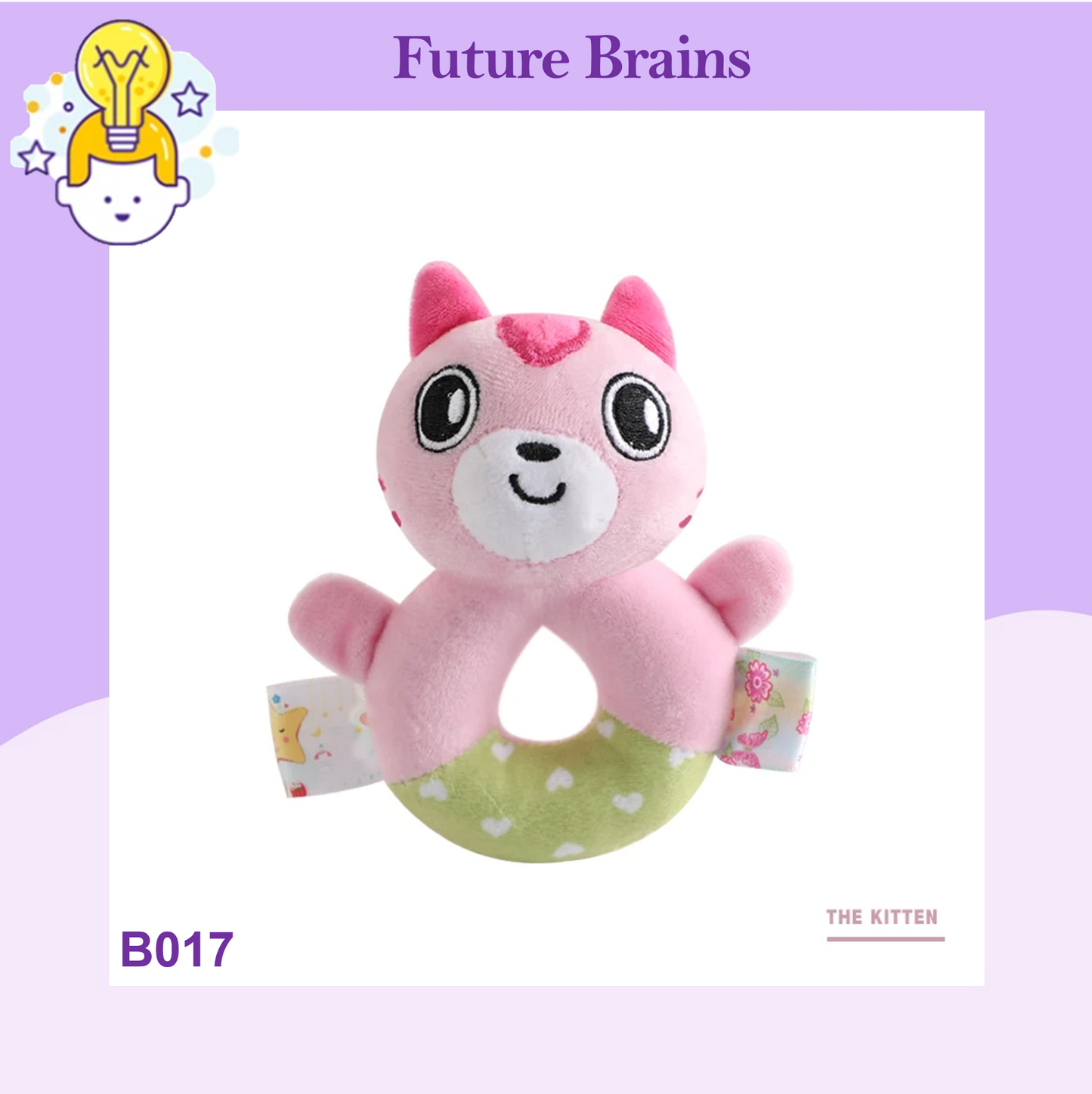 B017 - Baby cloth rattle ring