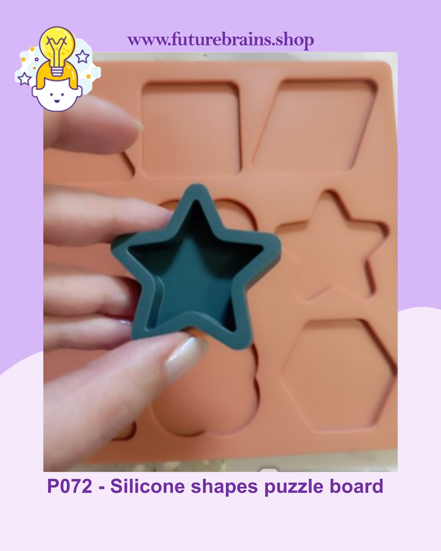 P072 - Silicone shapes puzzle board