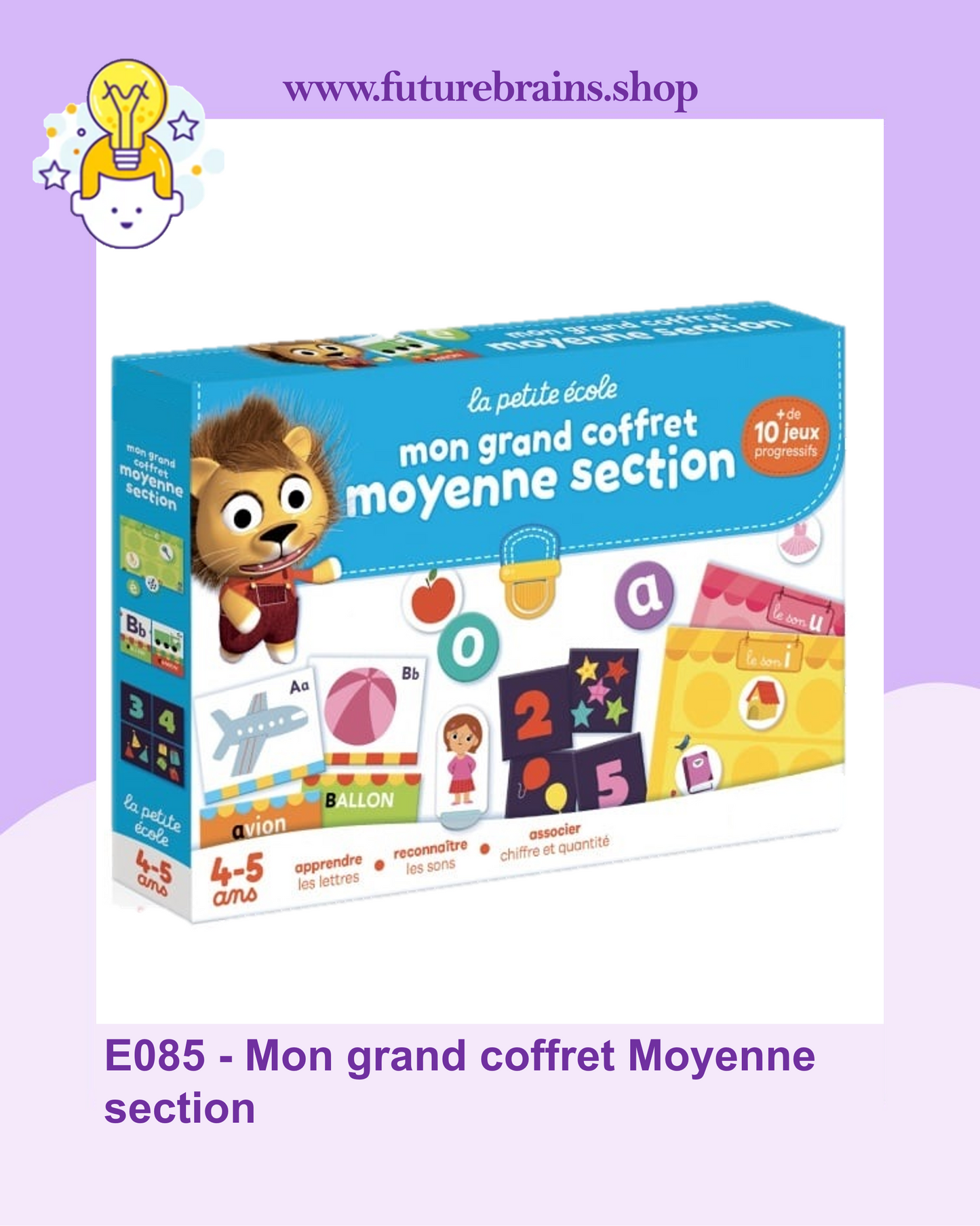 E085 - La petite ecole - Mon grand coffret Moyenne section
