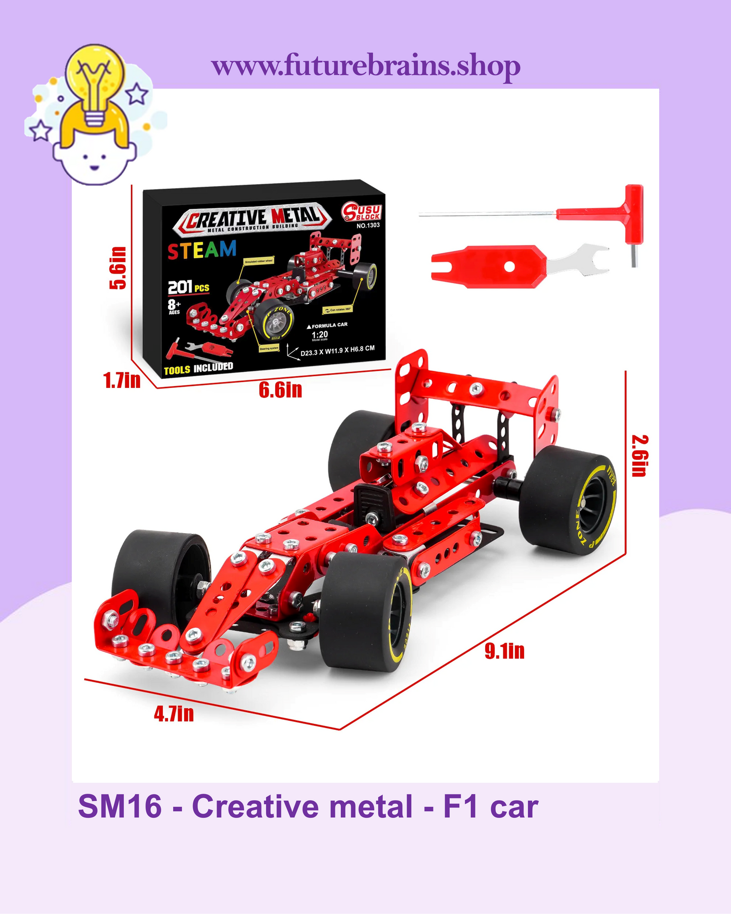 SM16 - Creative metal - F1 car