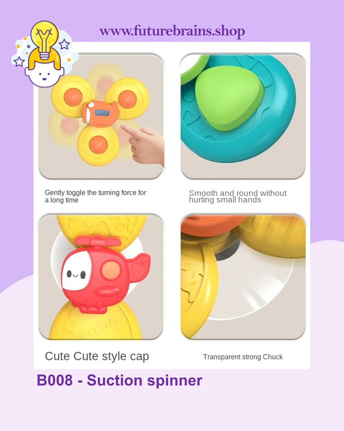 B008 - Suction spinner (3 pcs / set)