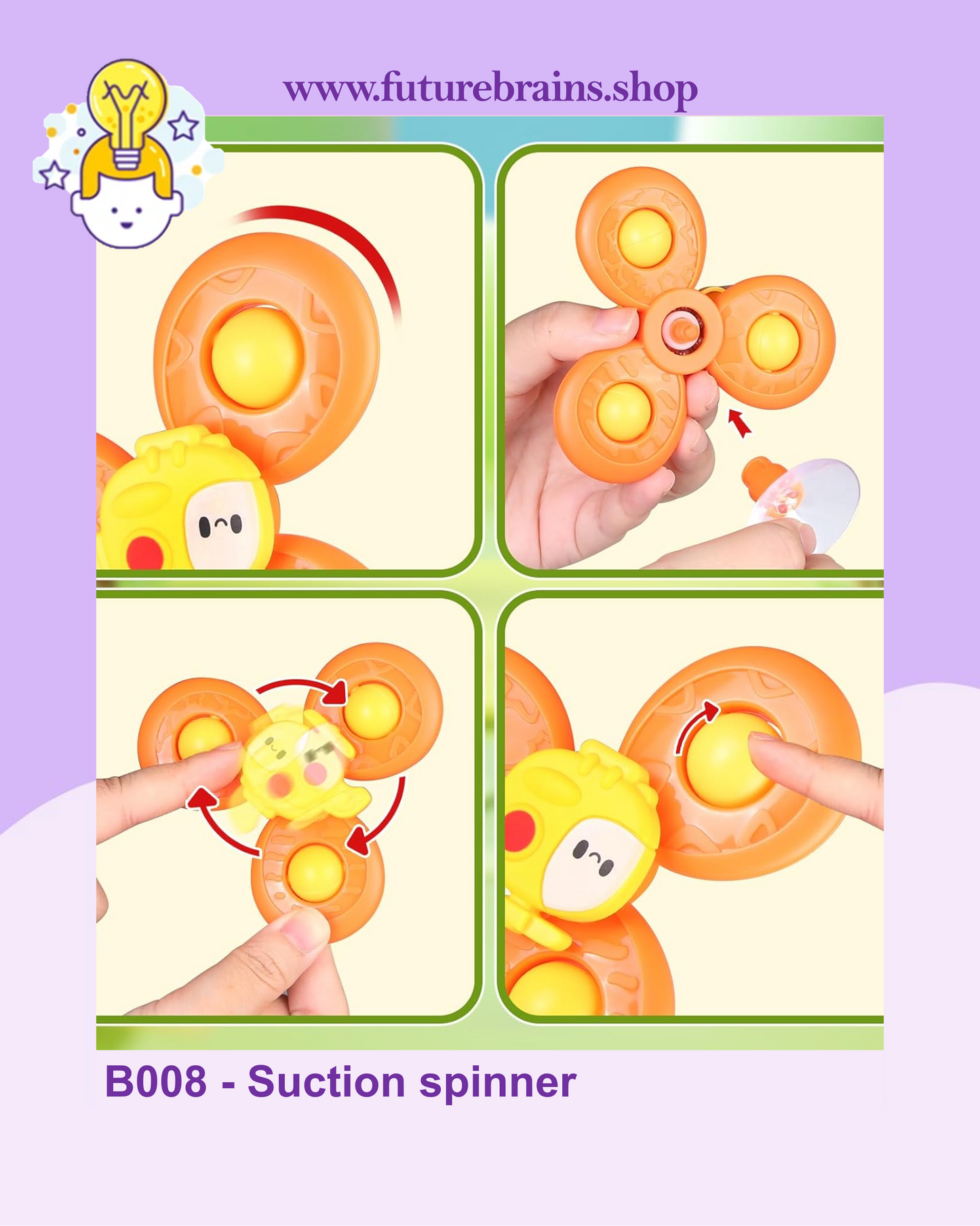 B008 - Suction spinner (3 pcs / set)