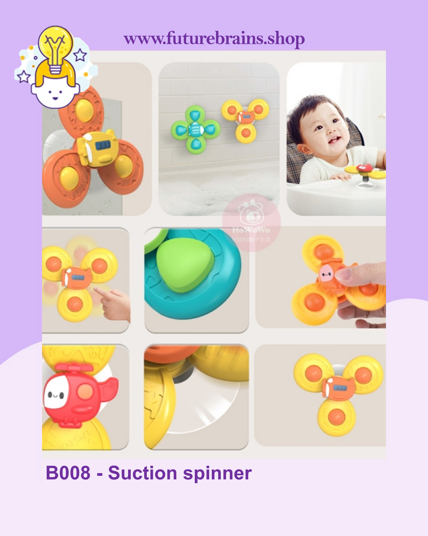 B008 - Suction spinner (3 pcs / set)