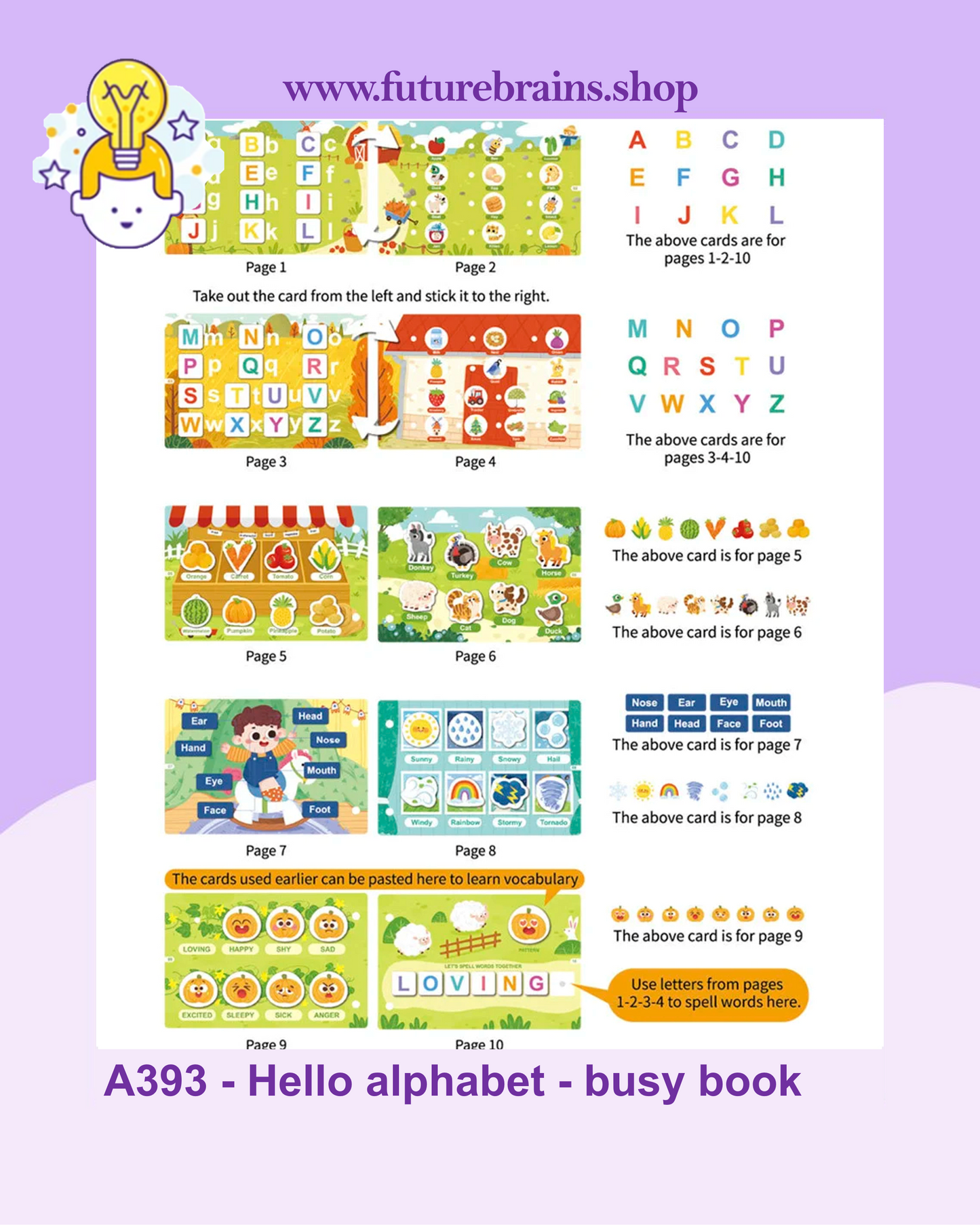 A393 - Hello alphabet - busy book