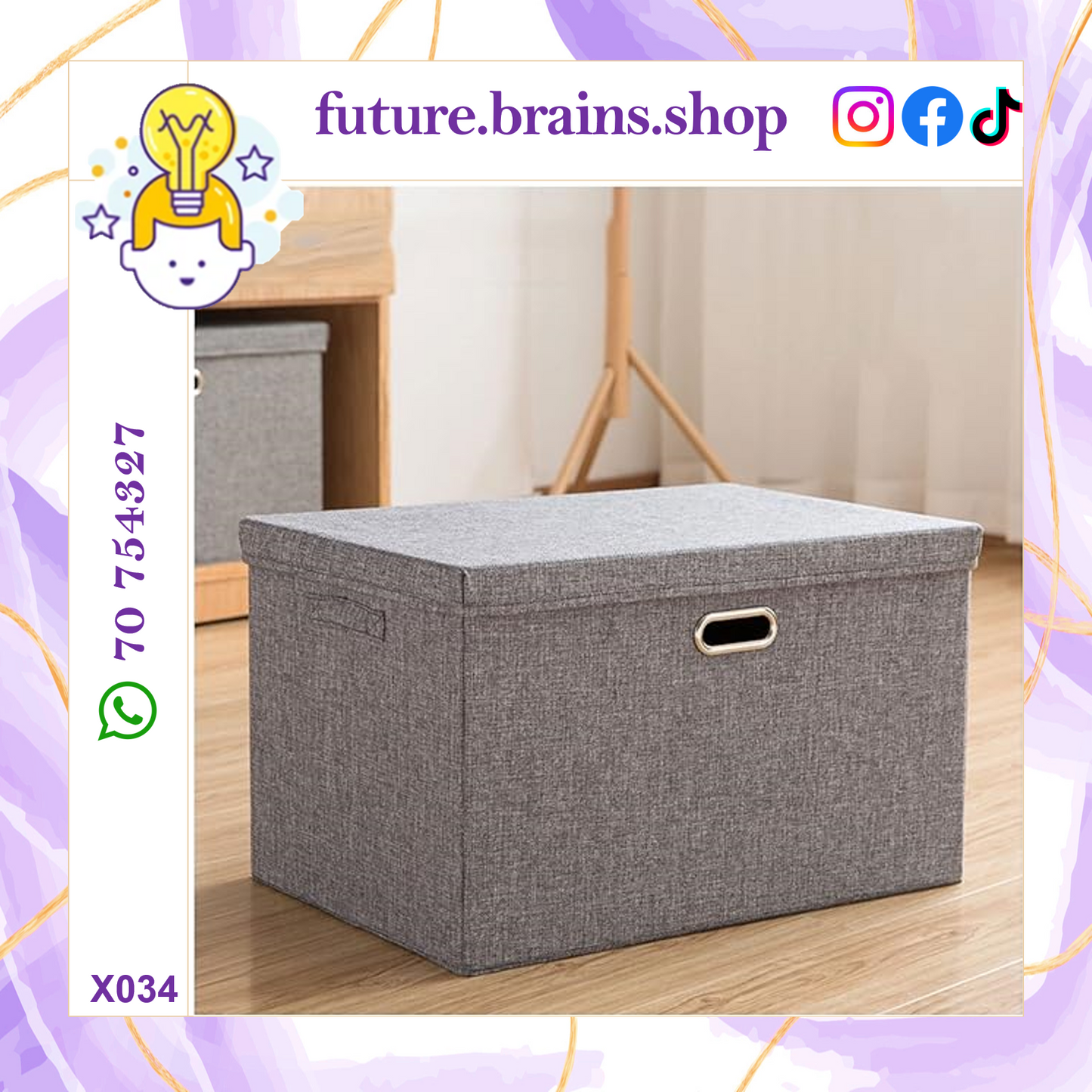 X034 - Foldable storage box