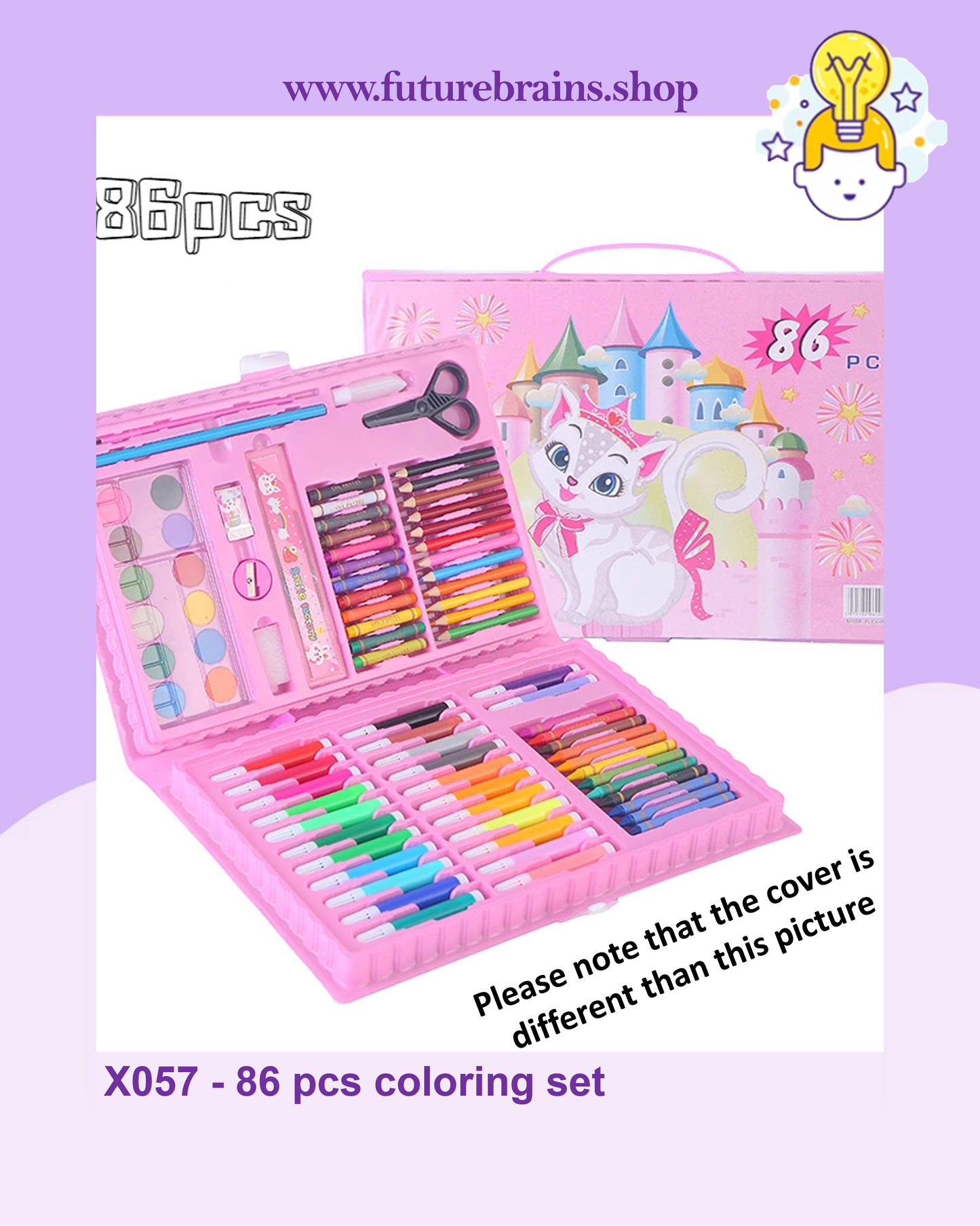 X057 - 86 pcs coloring set