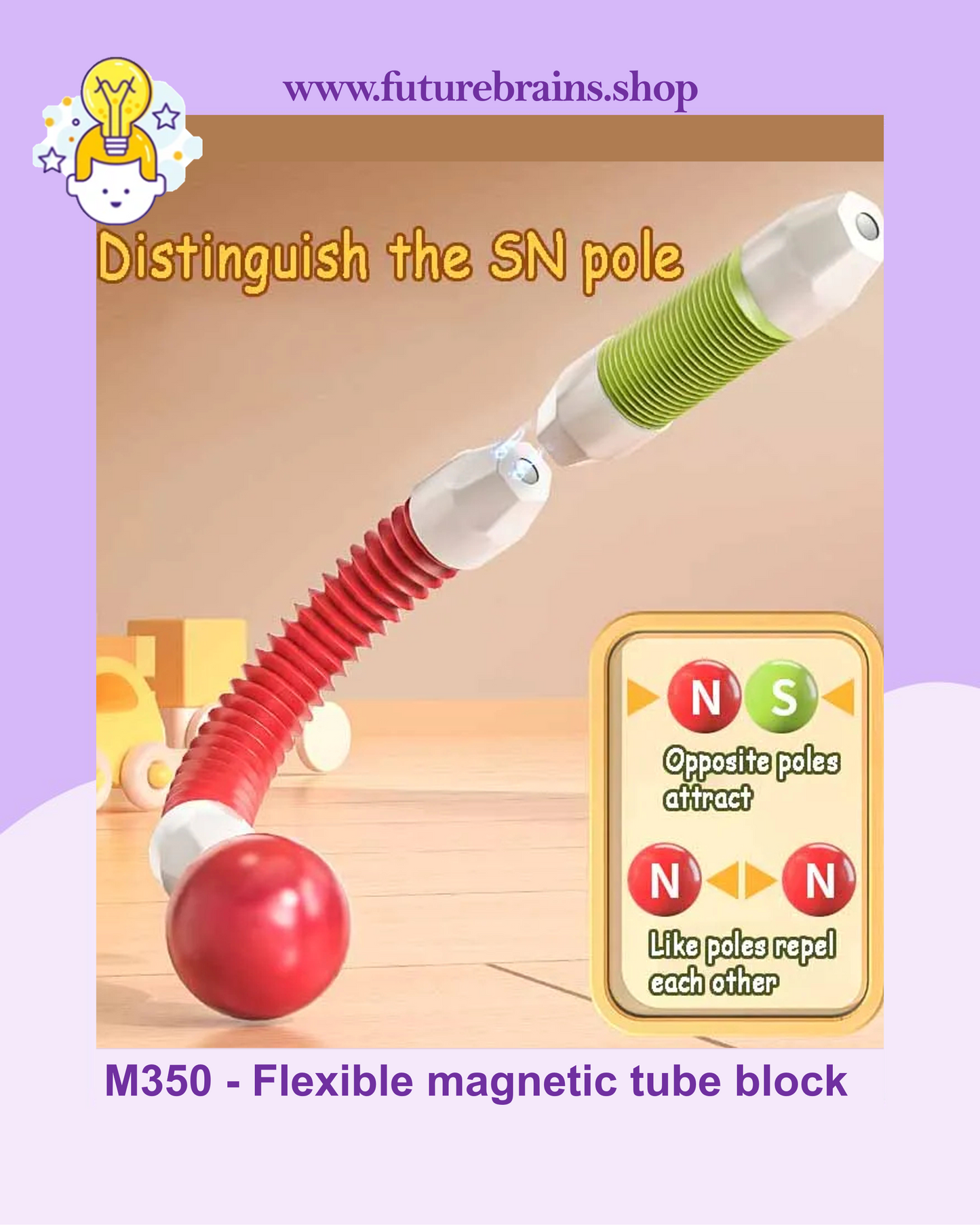 Flexible magnetic tube block