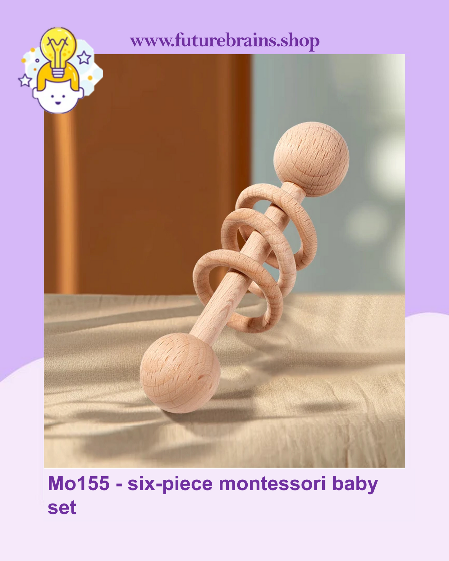 Mo155 - six-piece montessori baby set