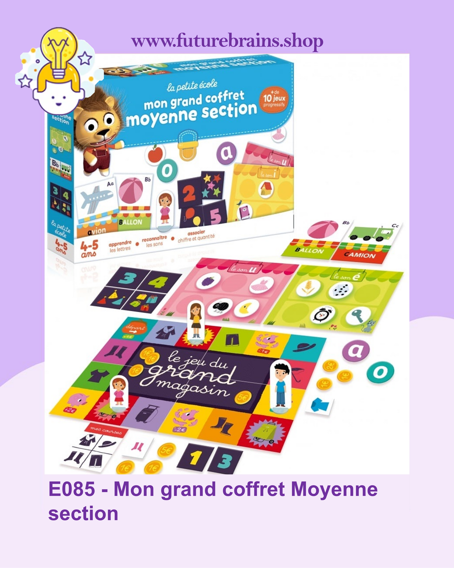 E085 - La petite ecole - Mon grand coffret Moyenne section