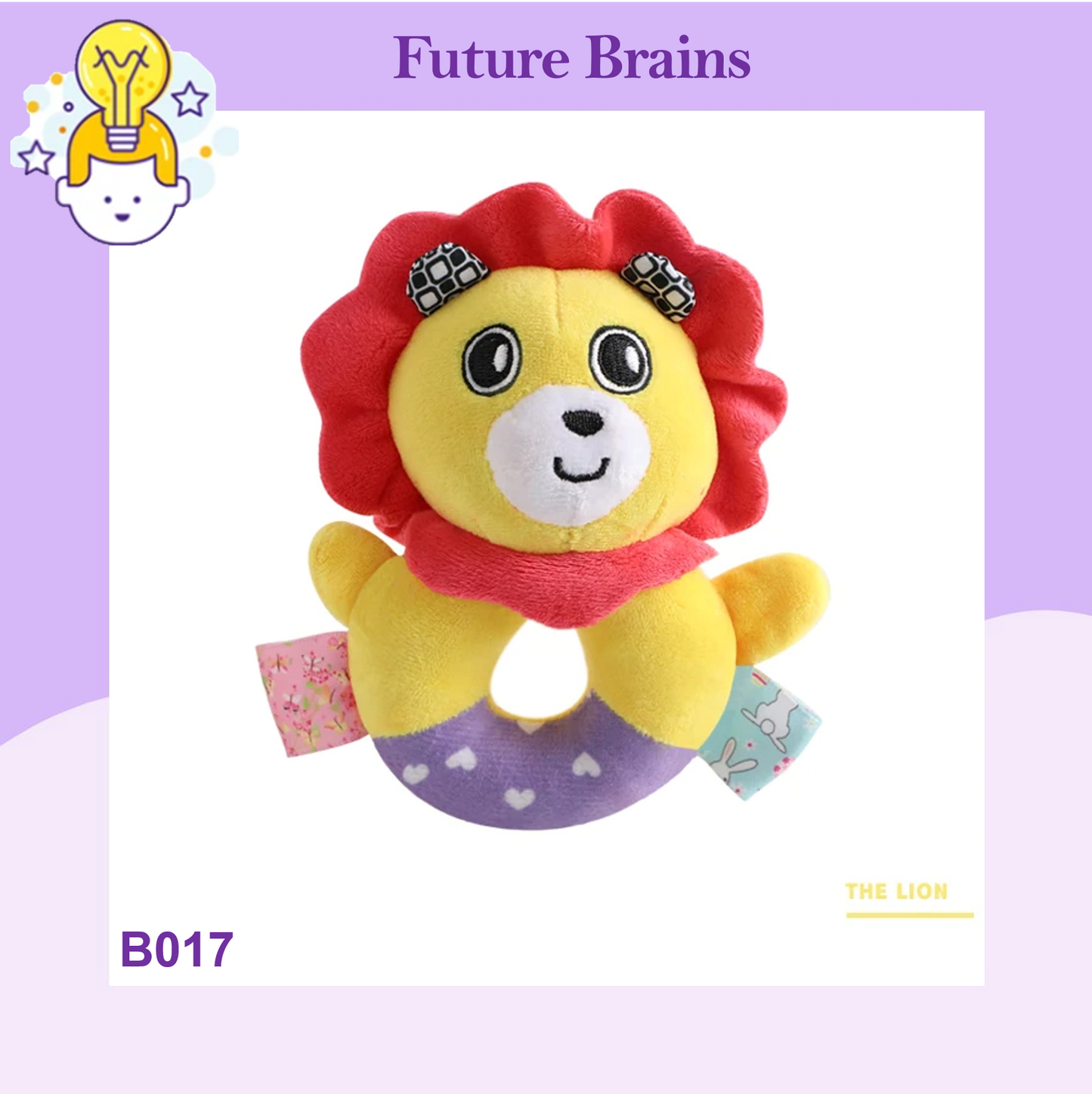 B017 - Baby cloth rattle ring