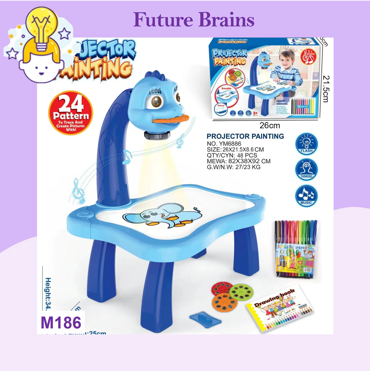 M186 - Projector painting