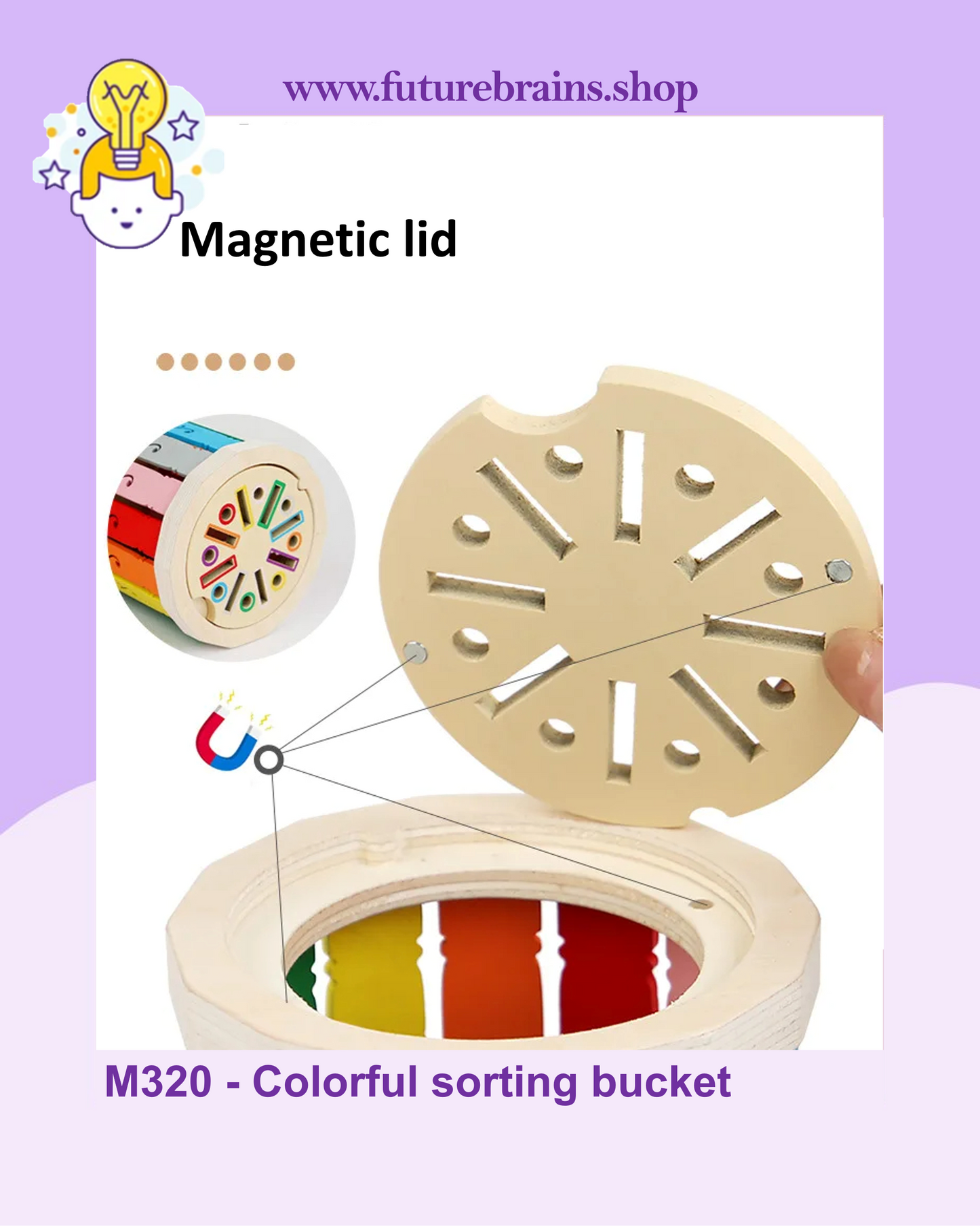 M320 - Colorful sorting bucket