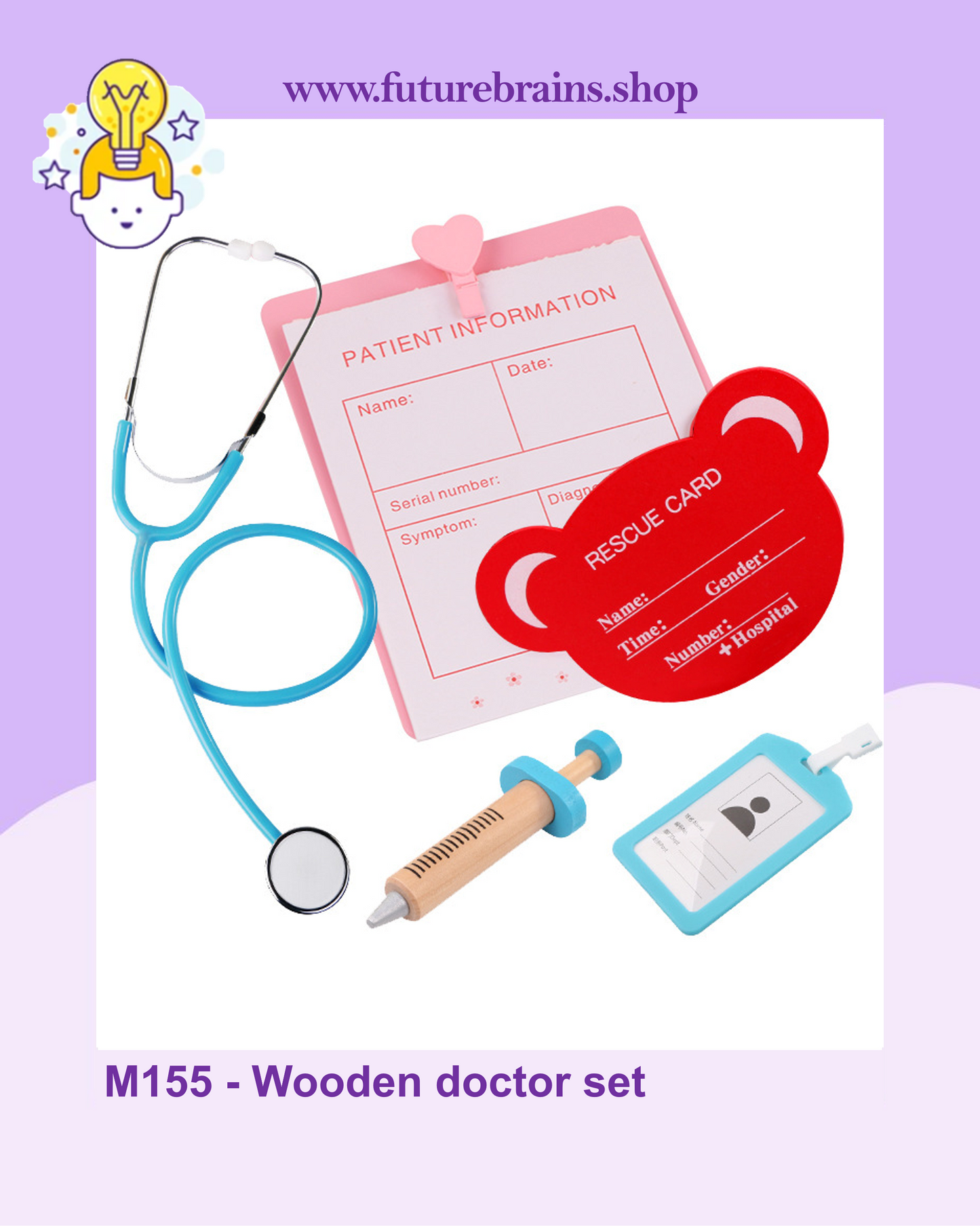 M155 - Wooden doctor set