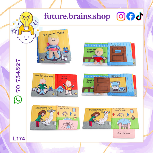 L174 - It's potty time soft book