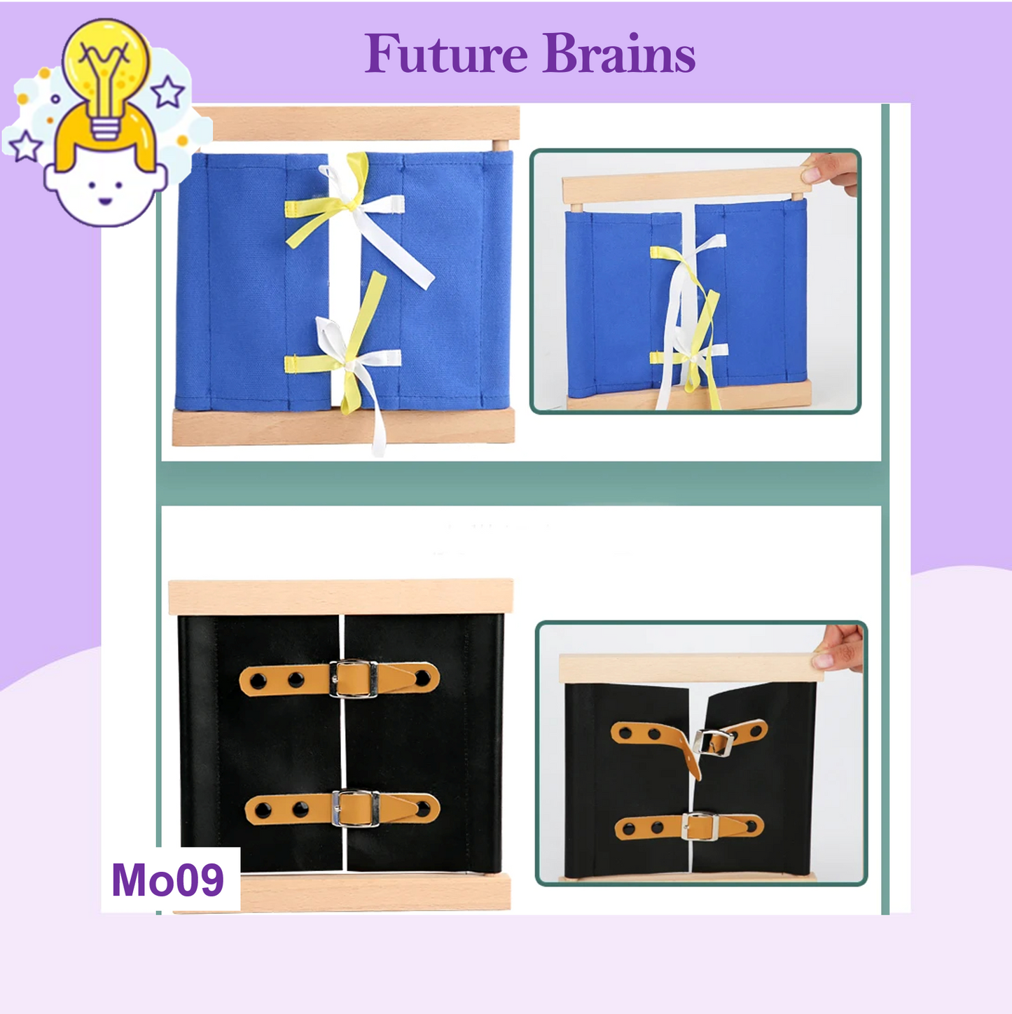 Mo009 - Montessori dressing frames