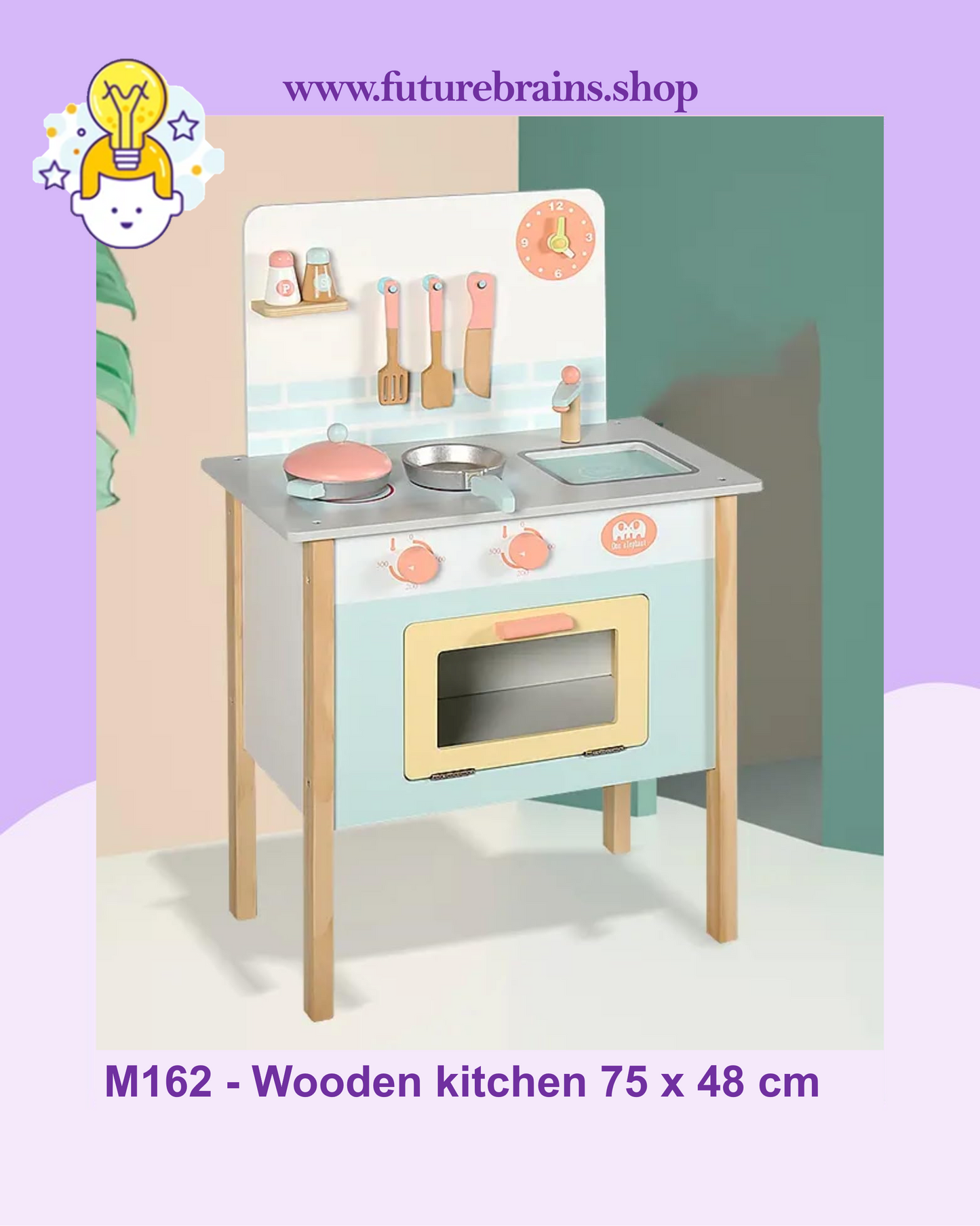 M162 - Wooden colorful kitchen 75 x 48 cm (FREE DELIVERY)
