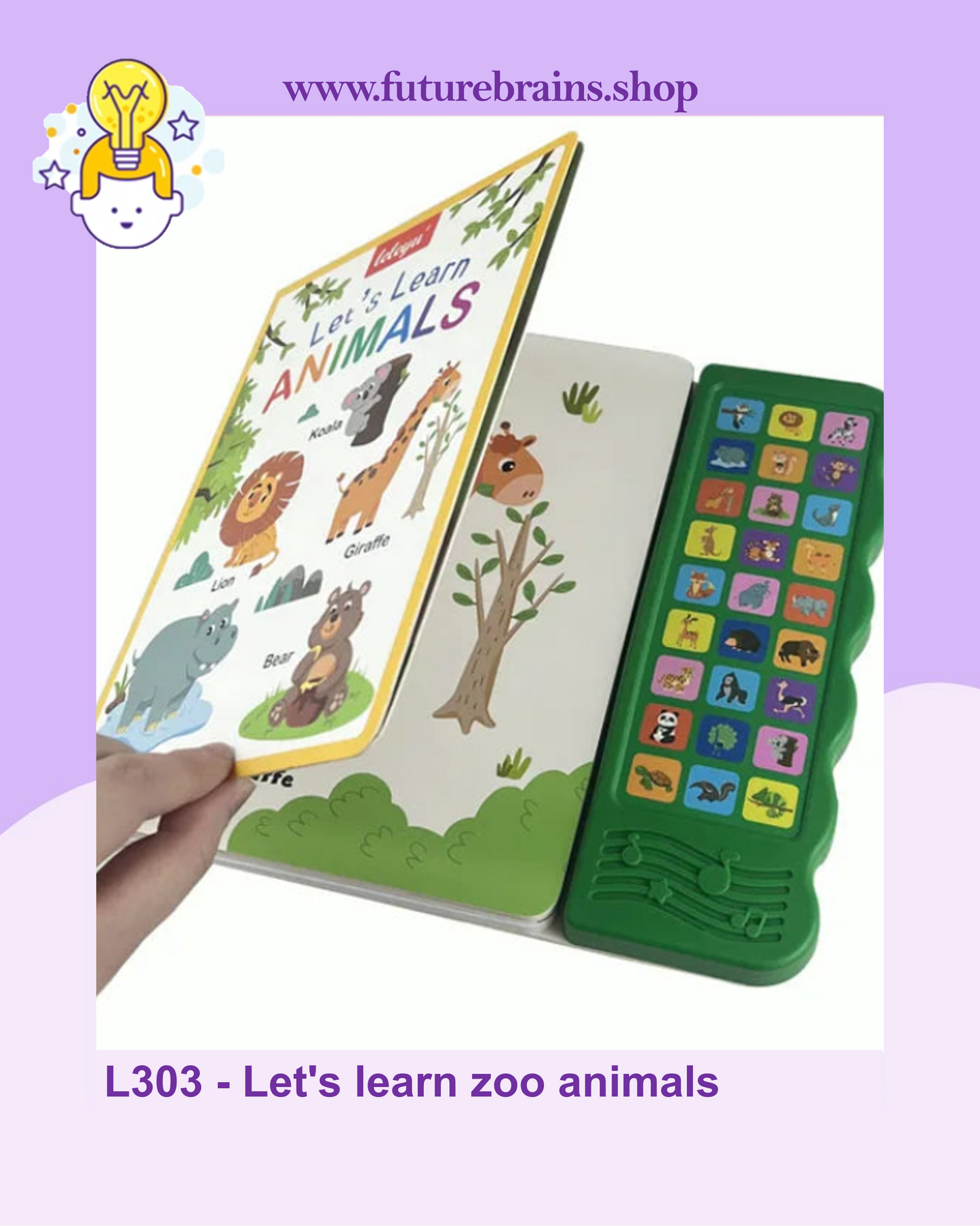 L303 - Let's learn zoo animals (sound book)