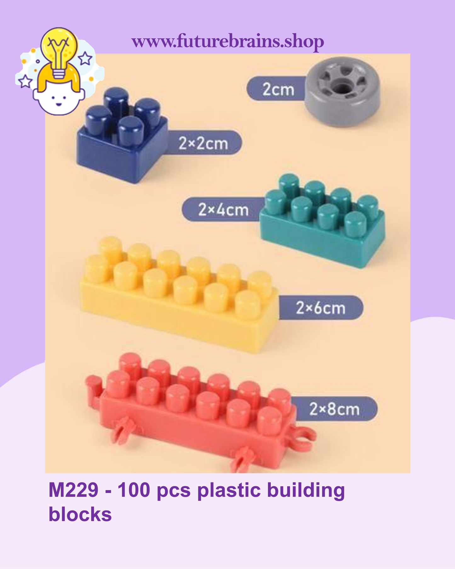 M229 - 100 pcs plastic building blocks