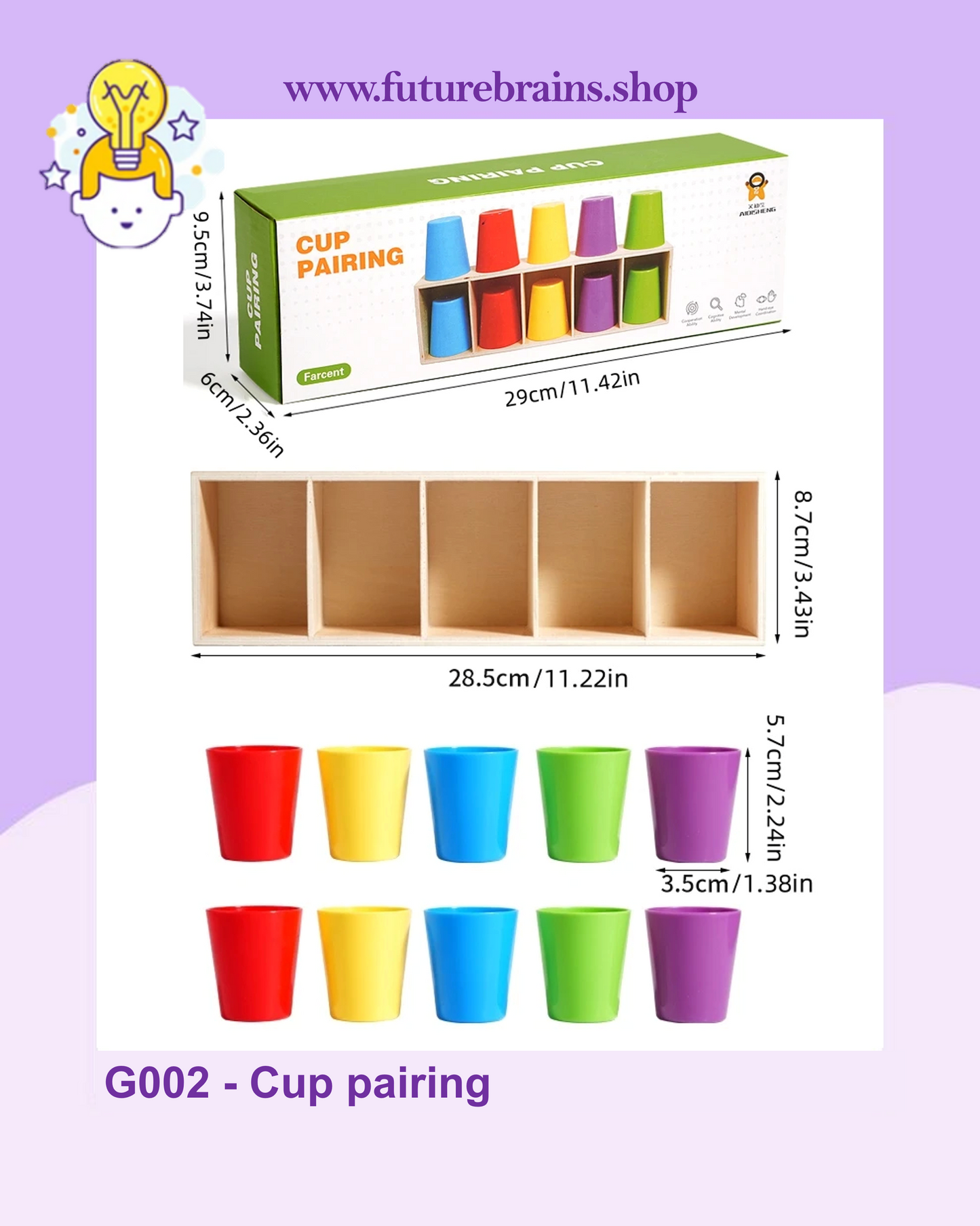 G002 - Cup pairing (Colors memory game)