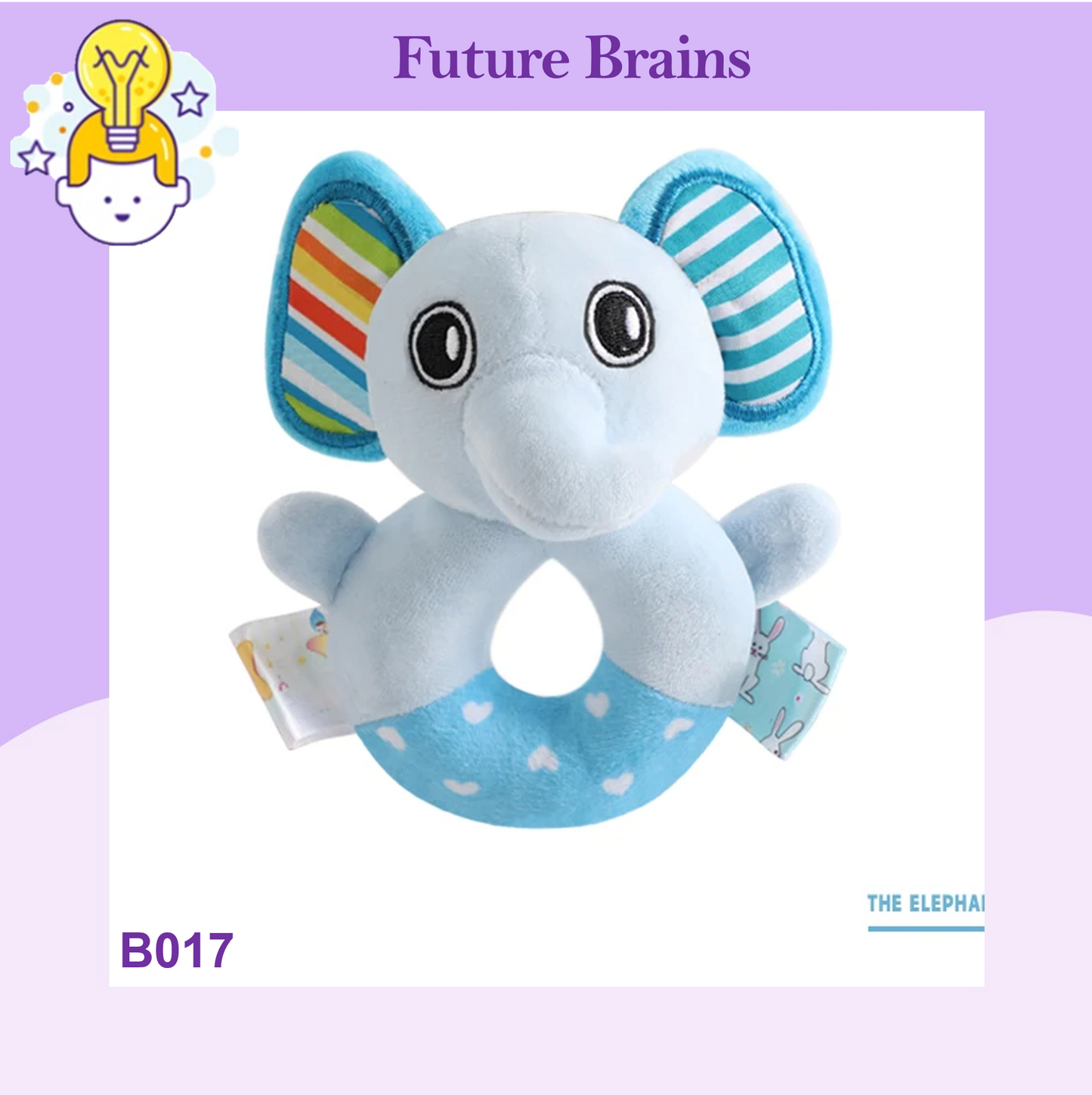 B017 - Baby cloth rattle ring