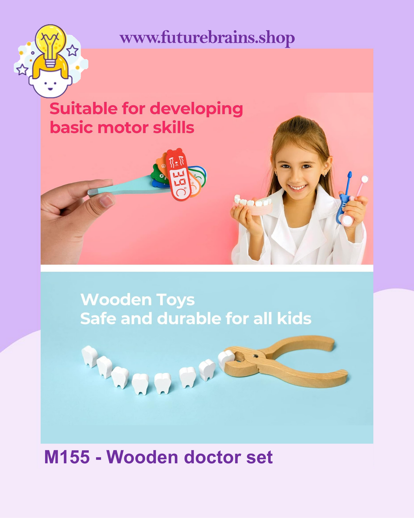 M155 - Wooden doctor set