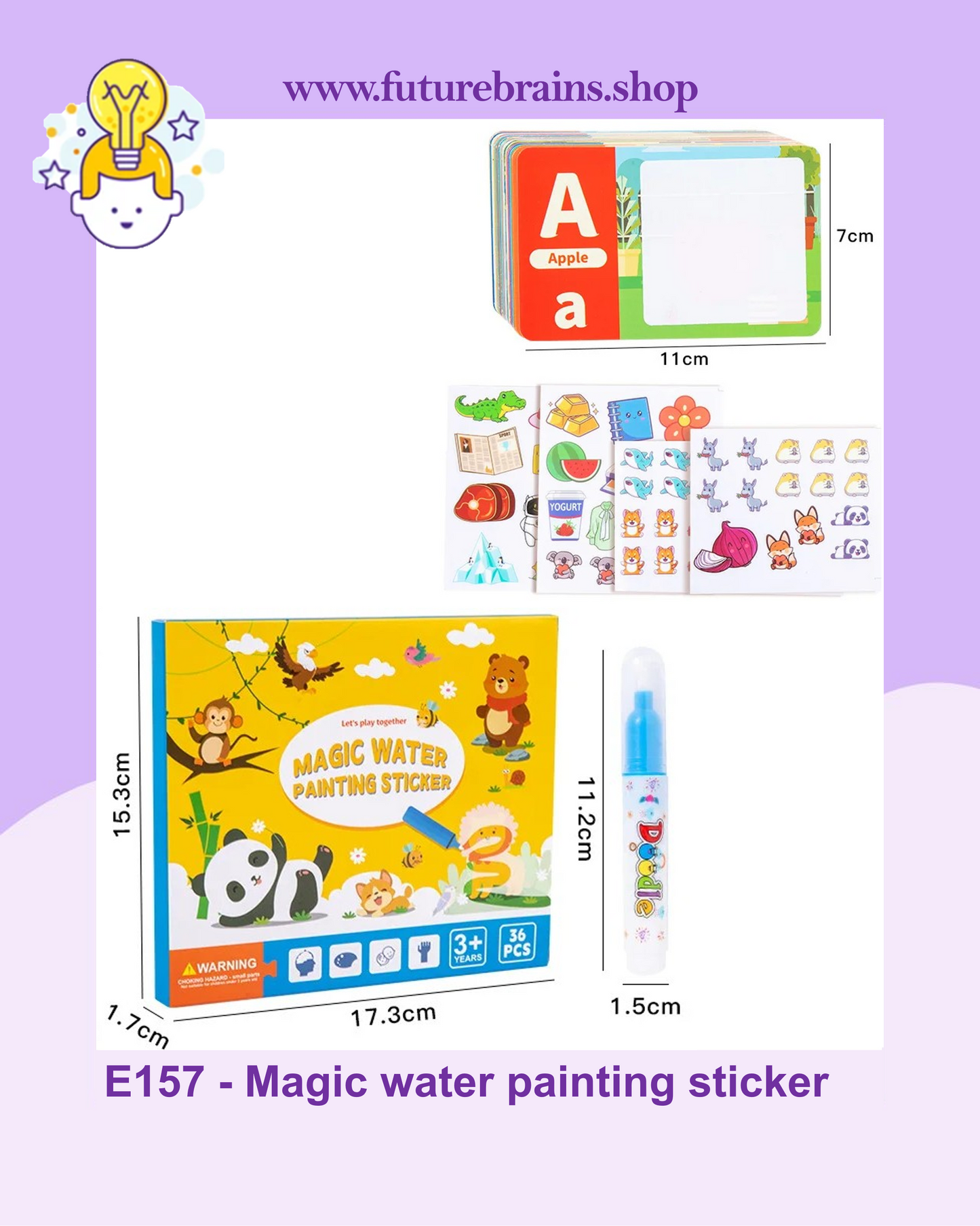 E157 - Magic water painting sticker