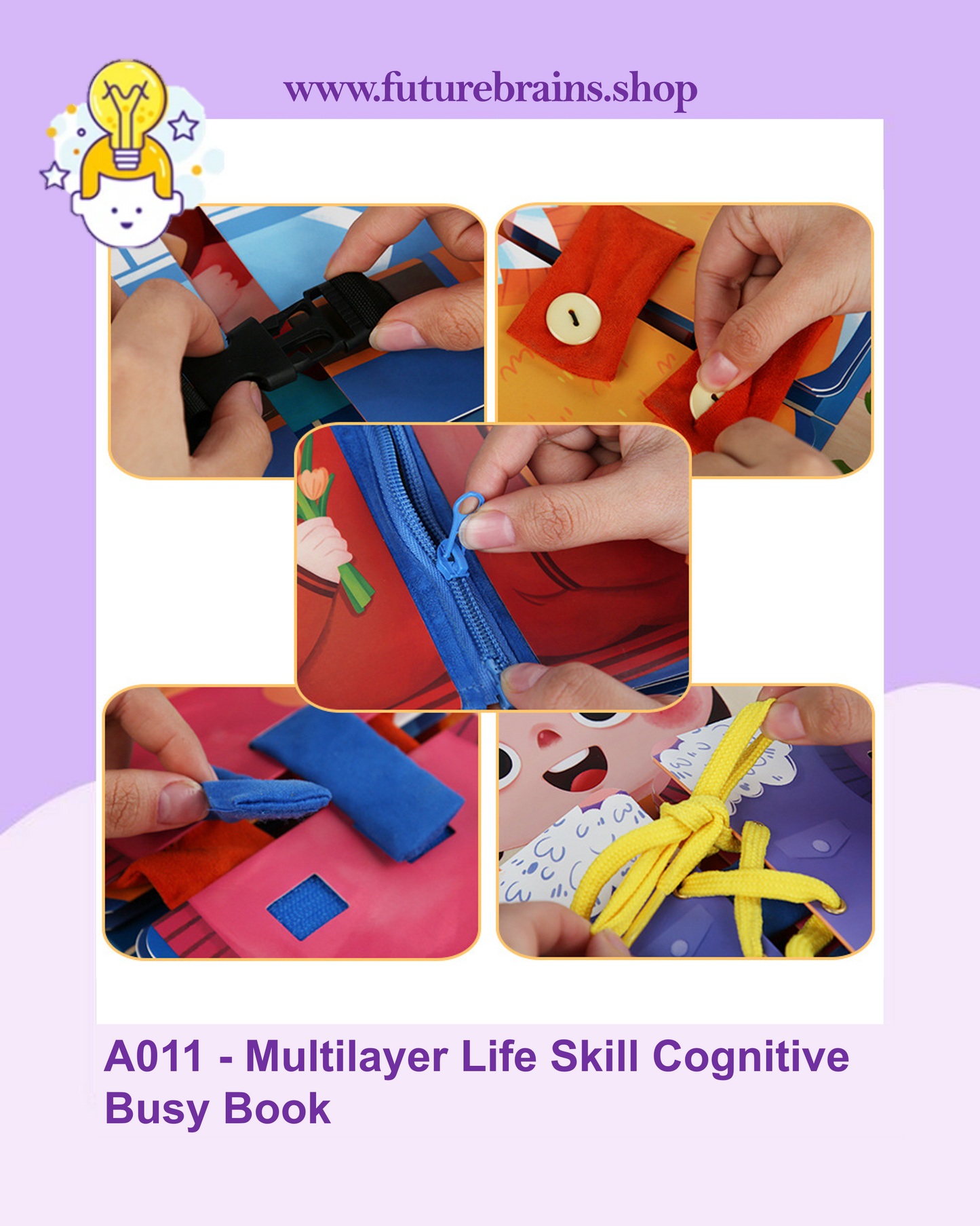 A011 - Multilayer Life Skill Cognitive Busy Book
