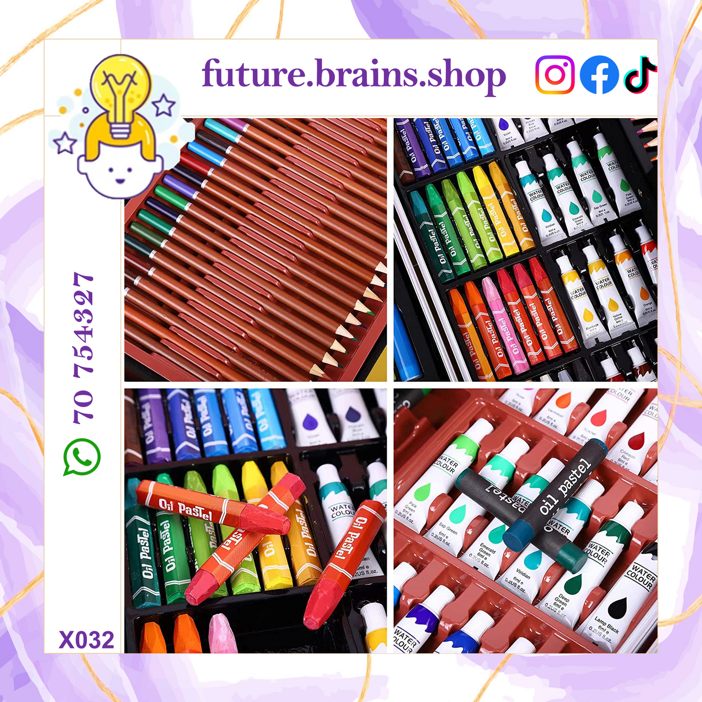 X032 - 145 pcs coloring kit