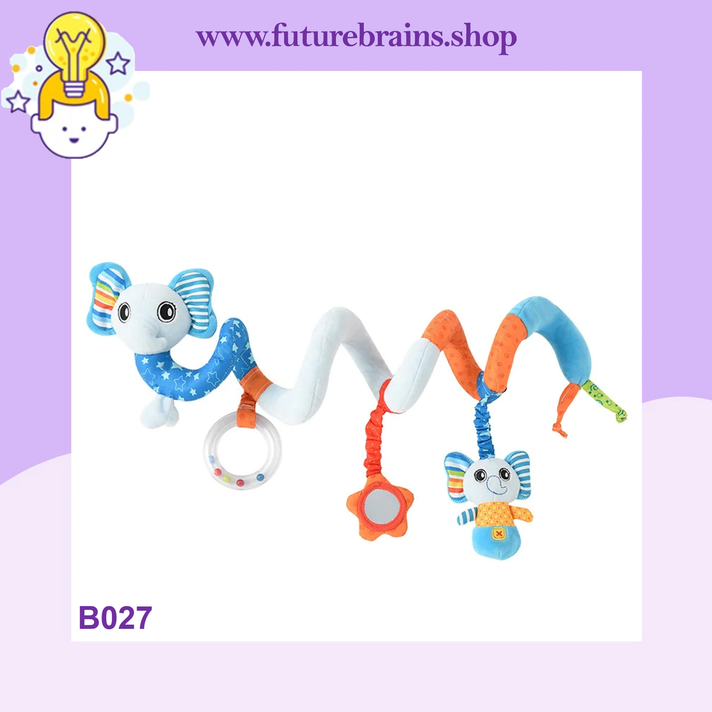 B027 - Crib spiral hanging soft baby toy