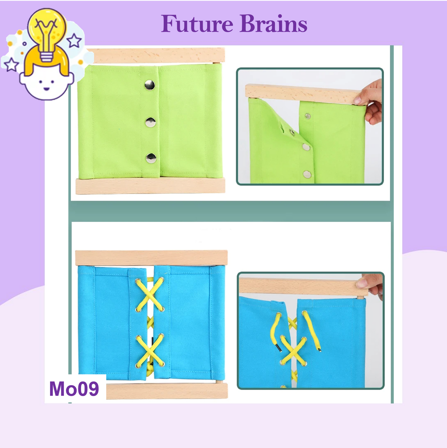 Mo009 - Montessori dressing frames