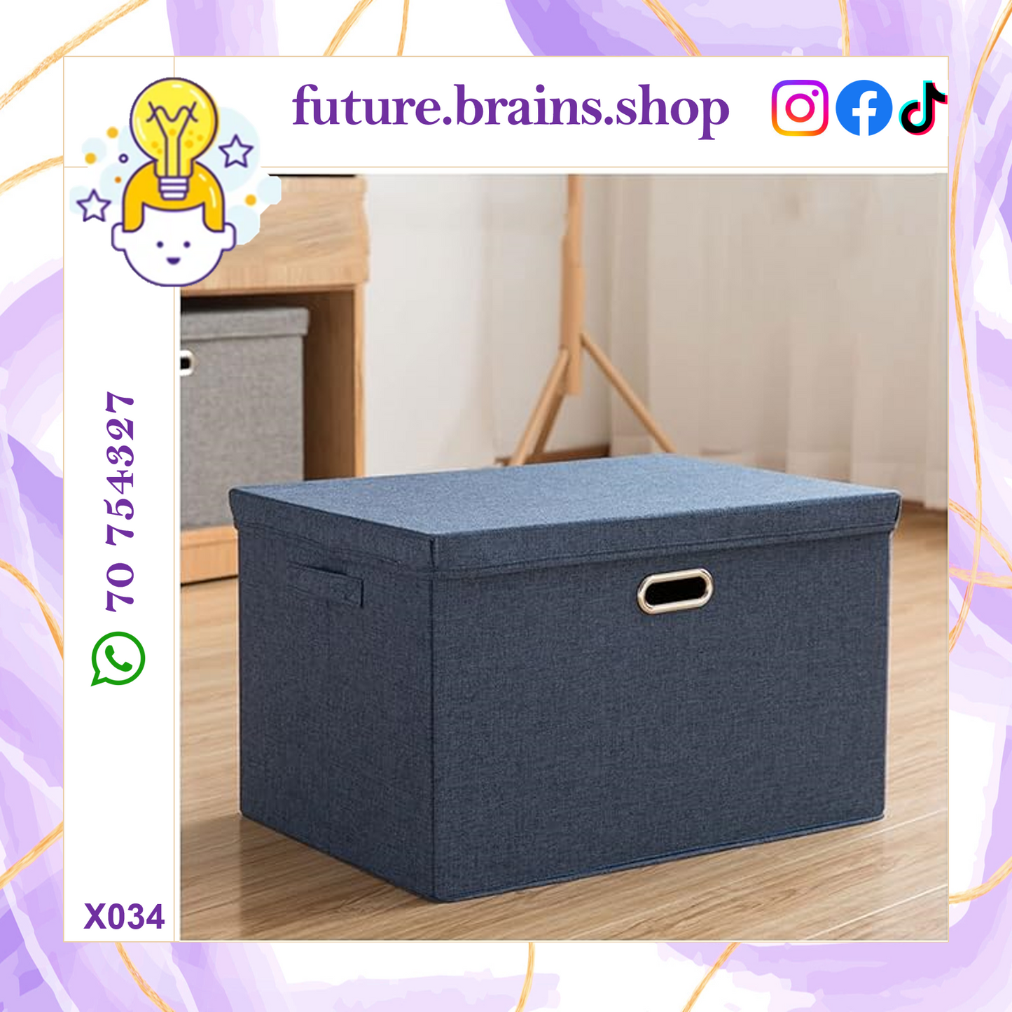 X034 - Foldable storage box