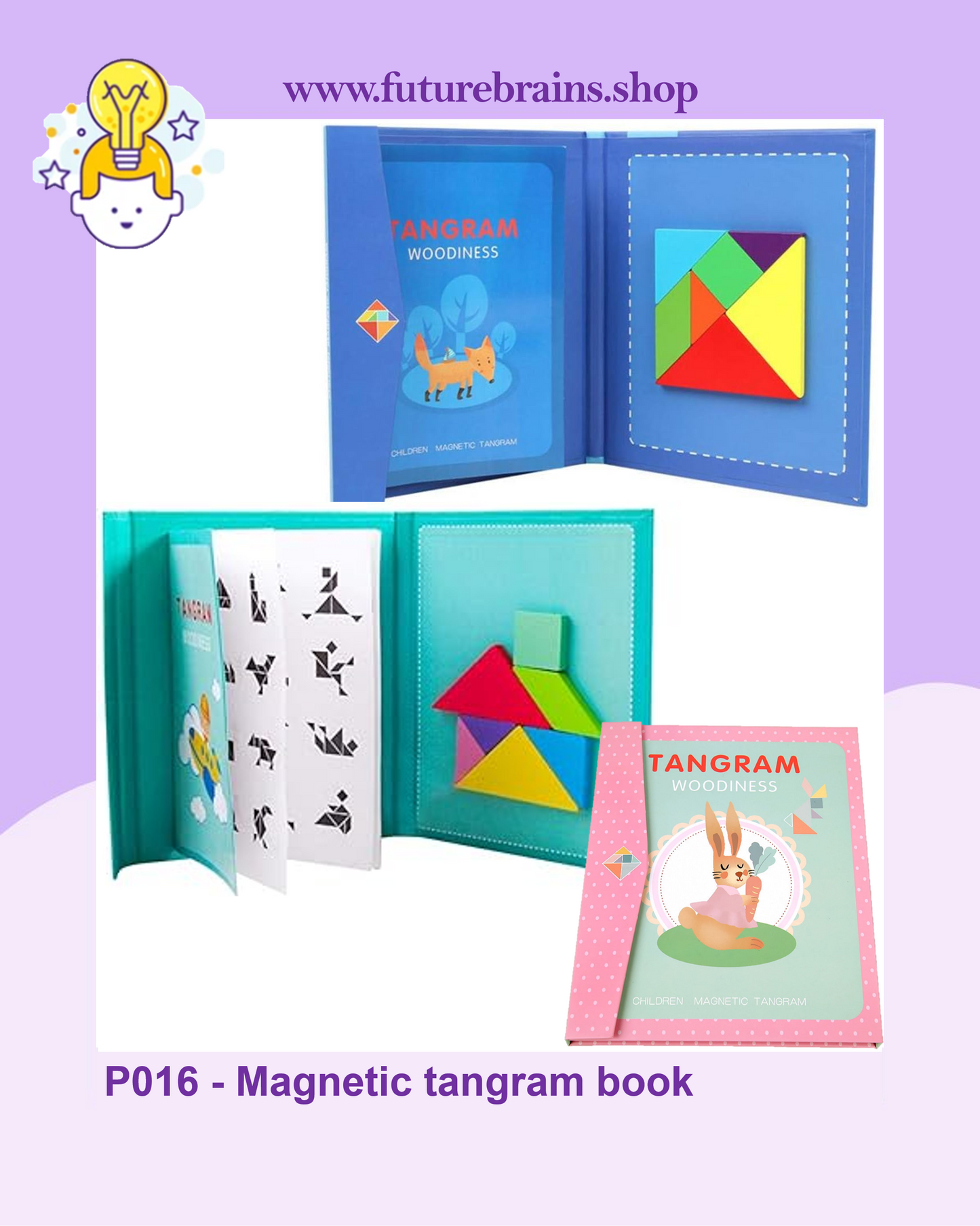 P016 - Magnetic tangram book