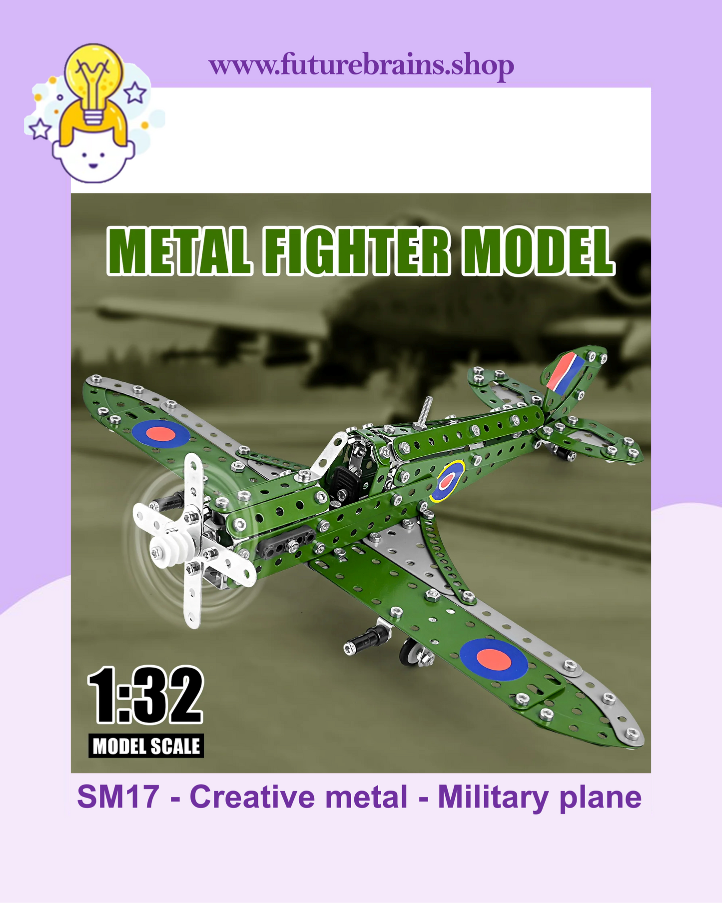 SM17 - Creative metal - Military plane