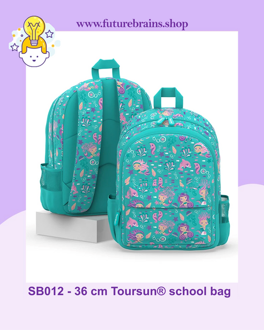 SB012 - 36 cm Toursun® school bag mermaids design